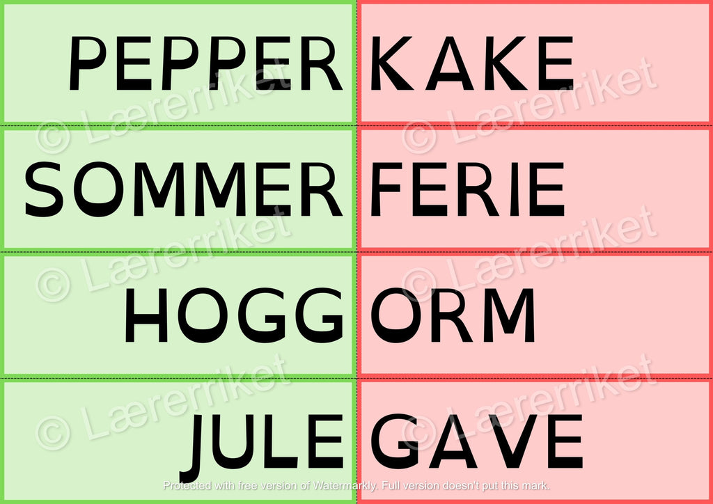 Sammensatte ord