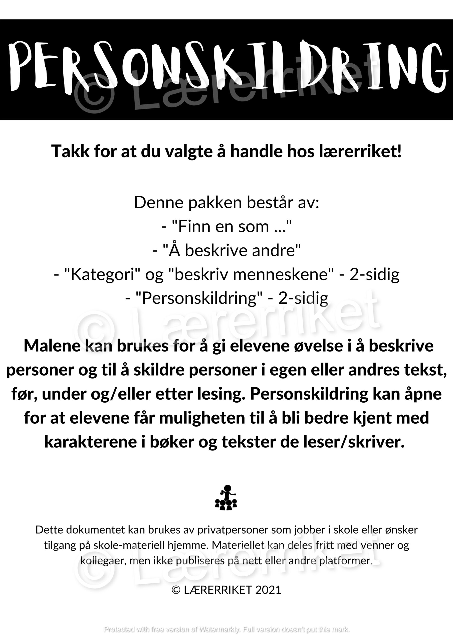Personskildring
