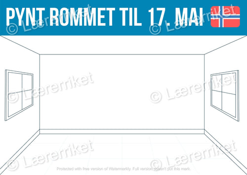 17. mai aktivitet - pynt rommet