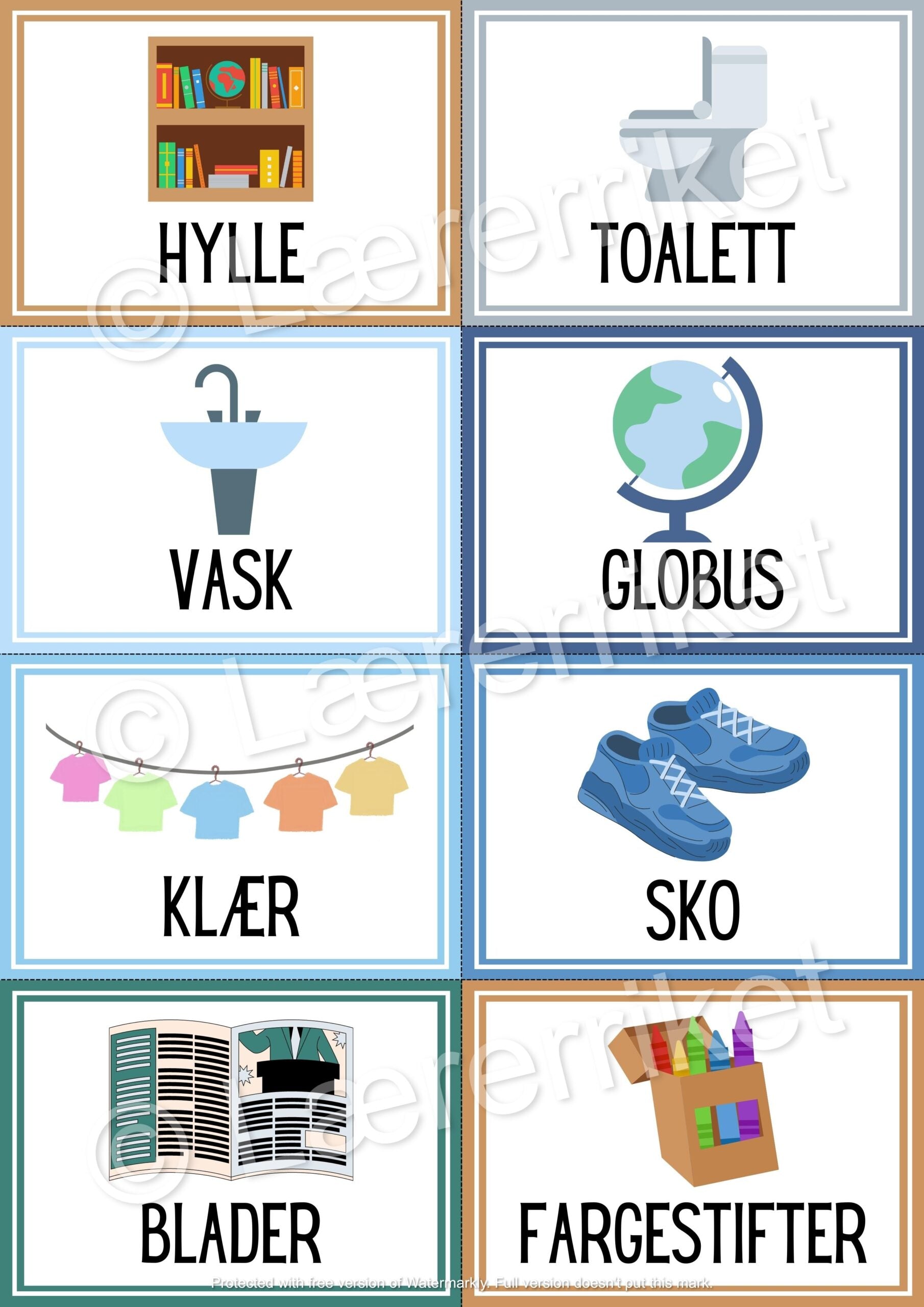 Klasseromsetiketter