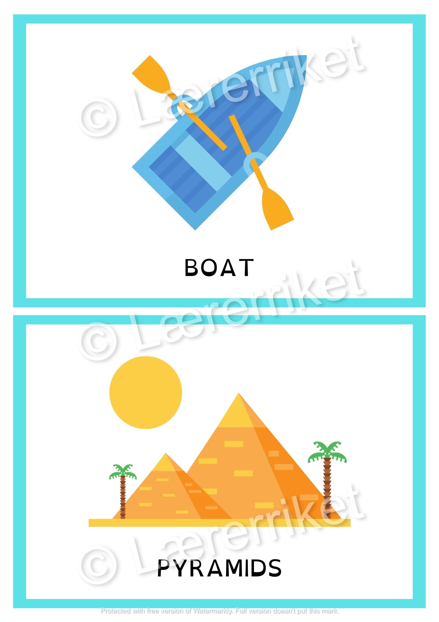 Flashcards - The world around us