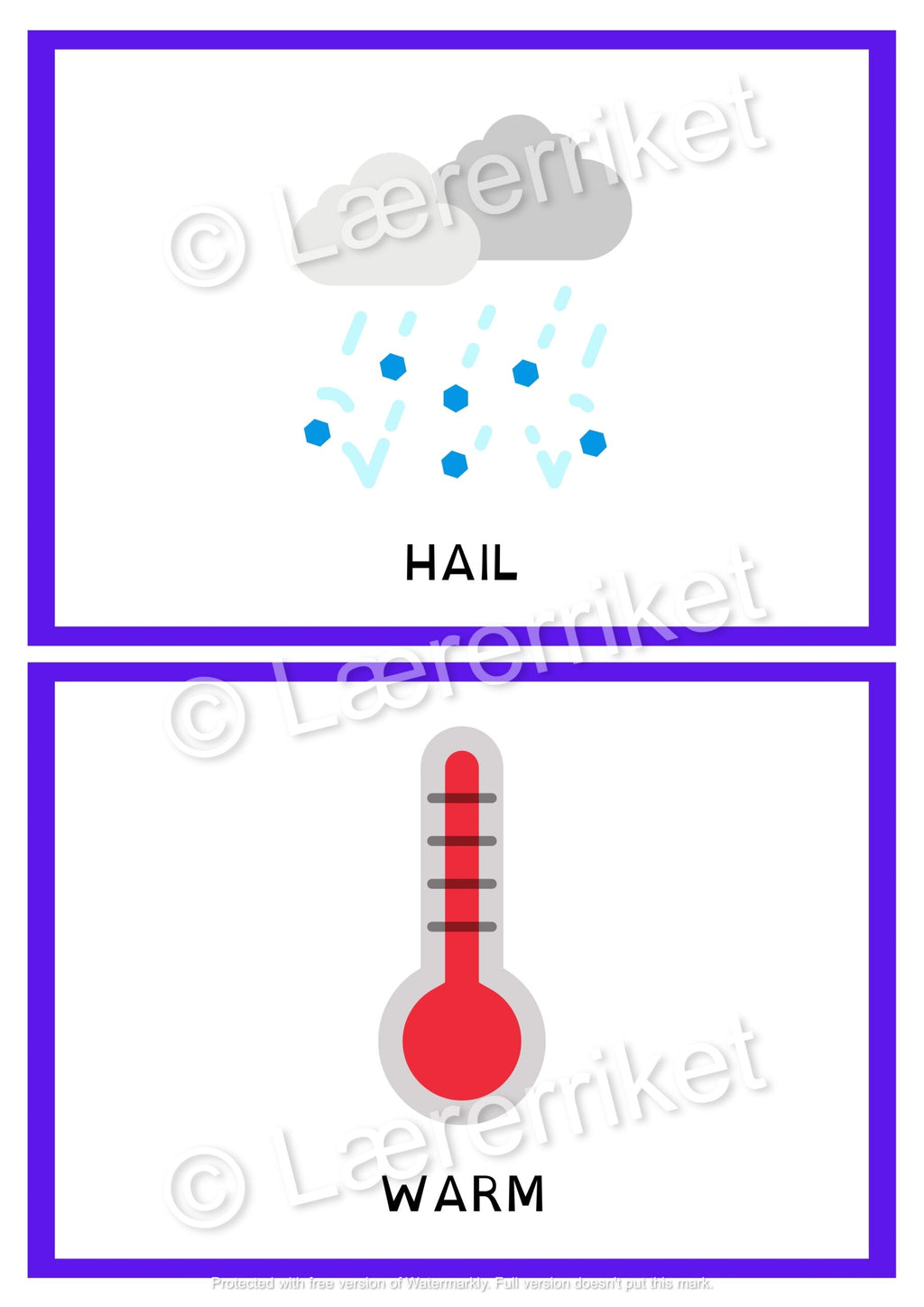 Flashcards - The Weather