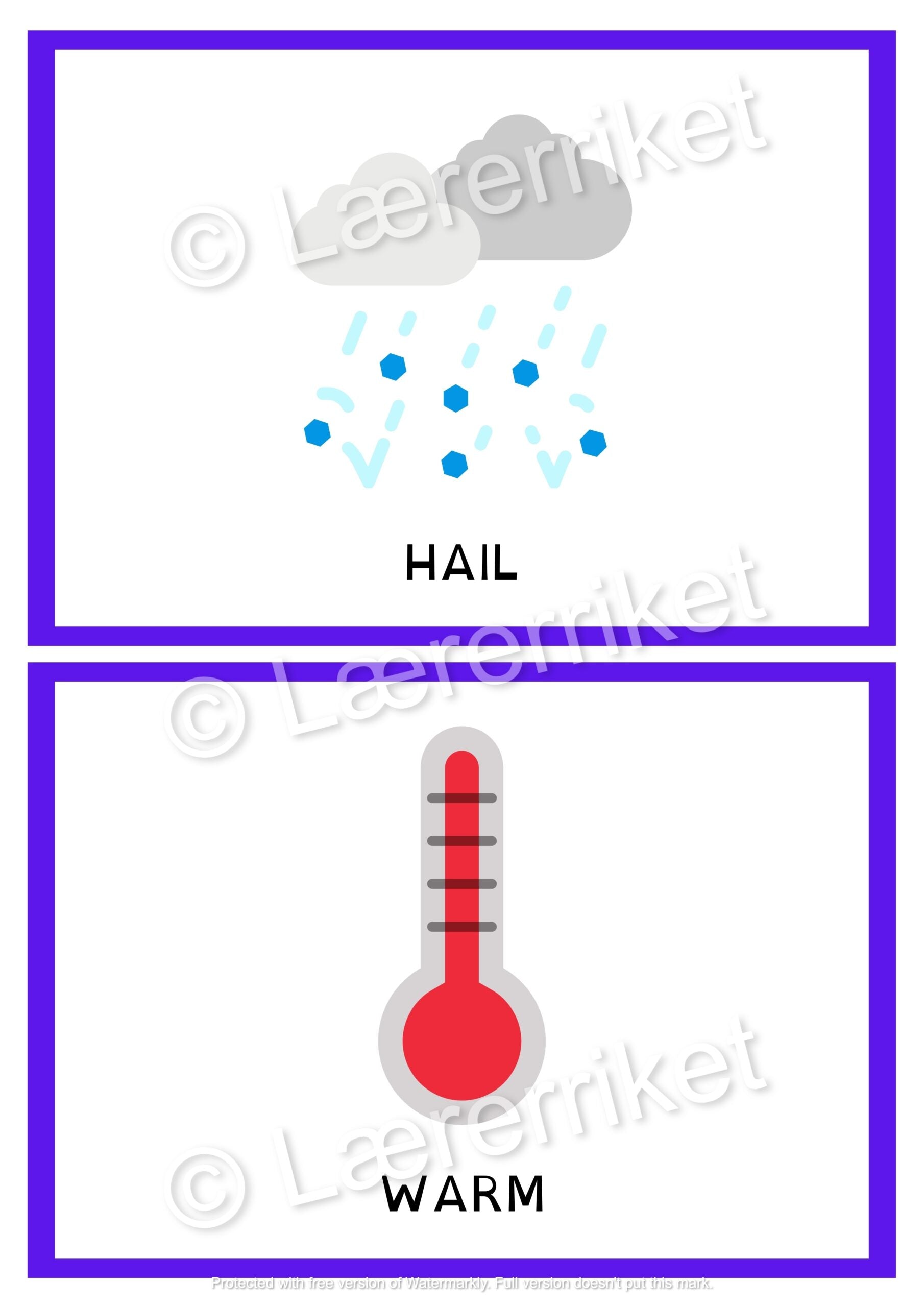 Flashcards - The Weather