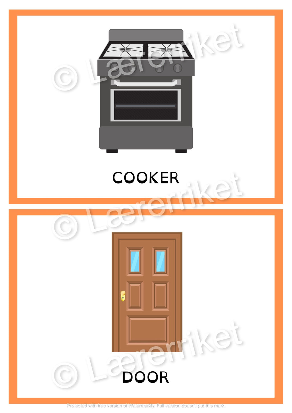 Flashcards - The house