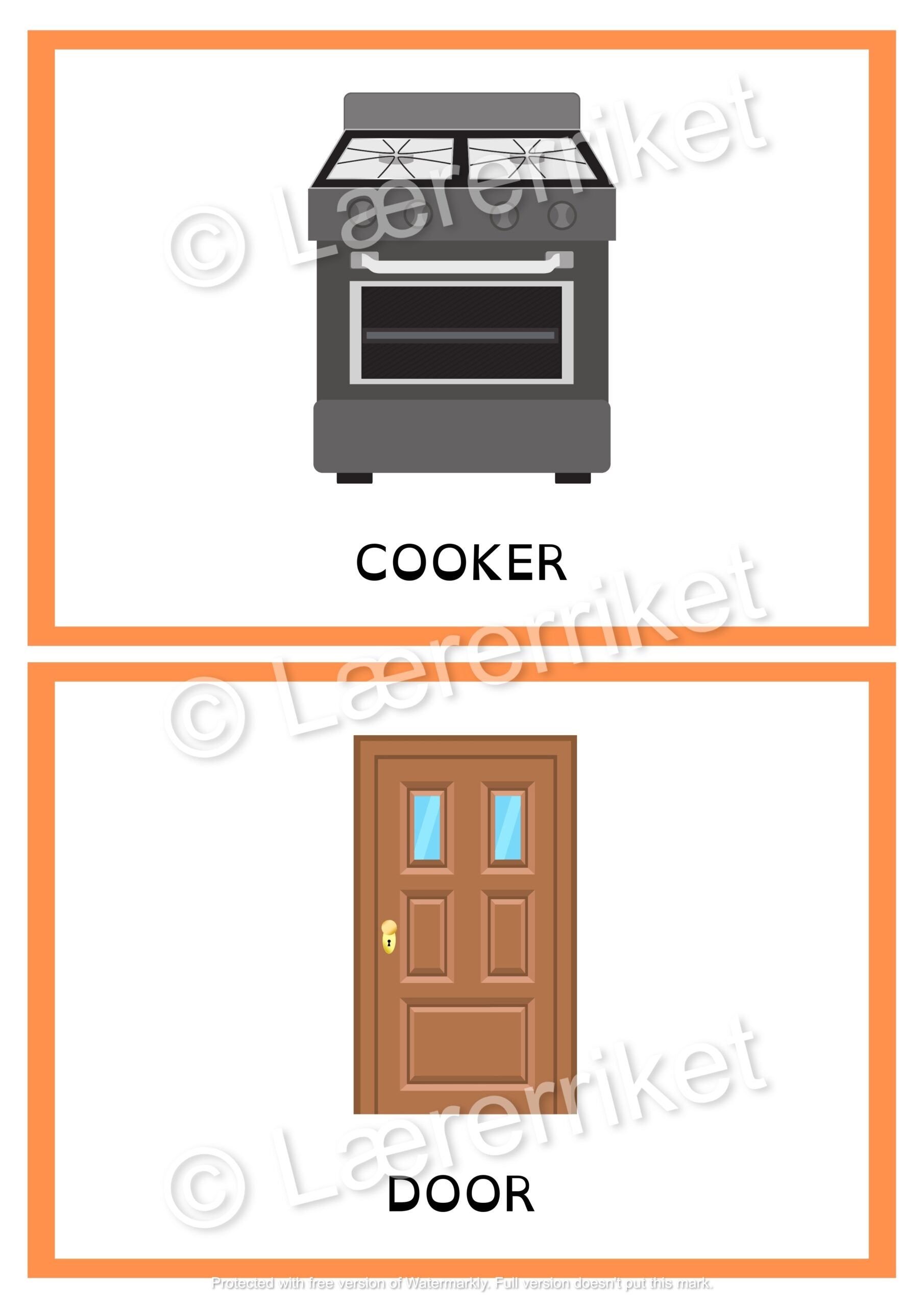Flashcards - The house