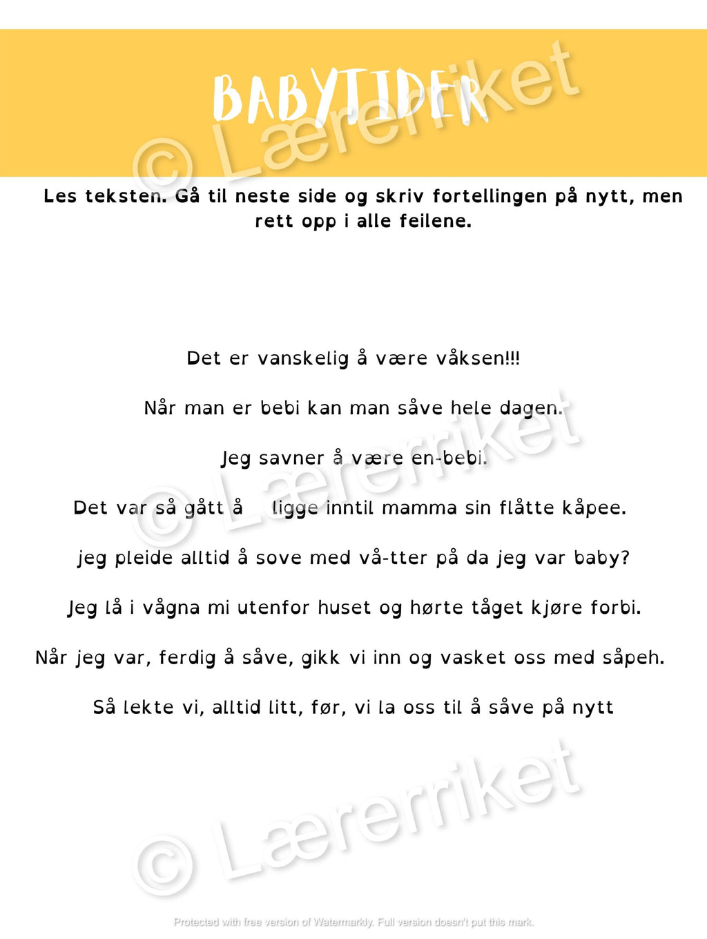 Rett tekstene