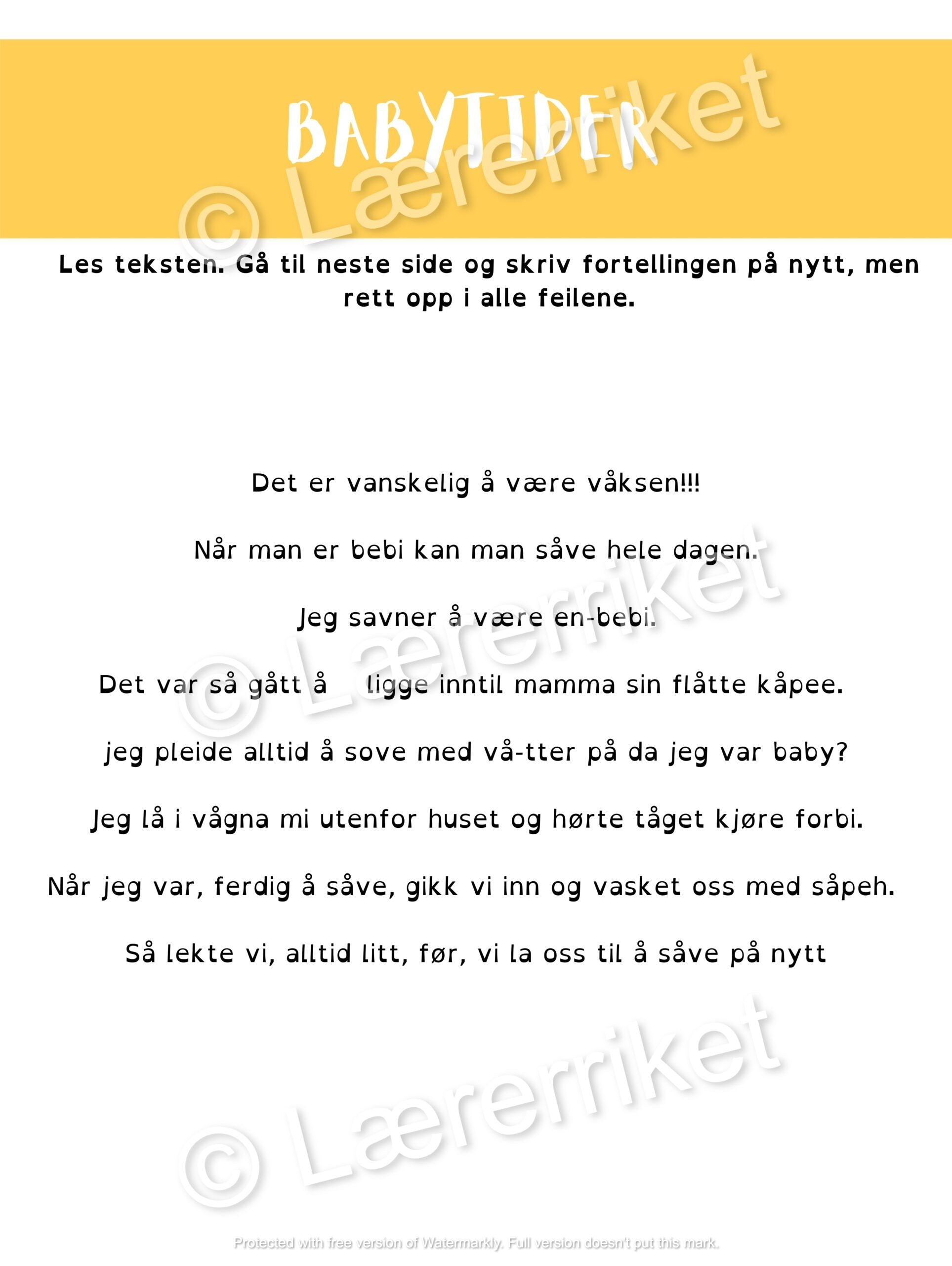 Rett tekstene