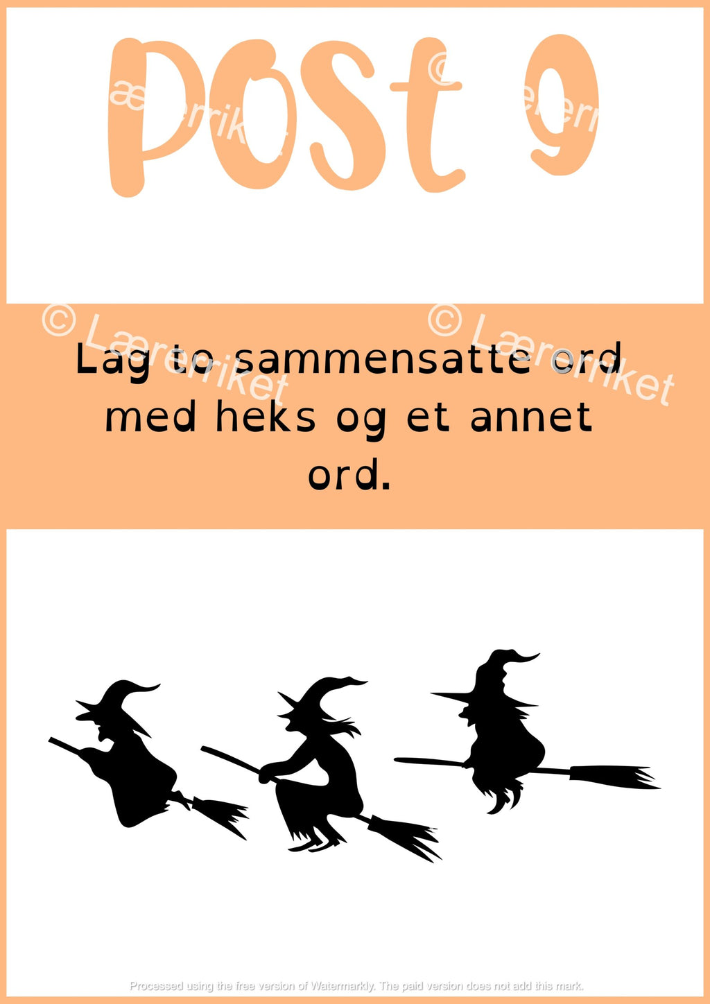 Halloween-rebus 3.-4. trinn