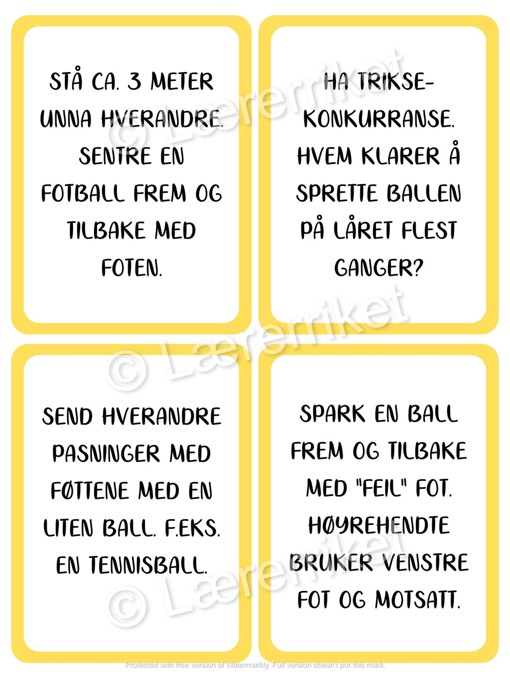 Ballaktiviteter - samarbeidsoppgaver