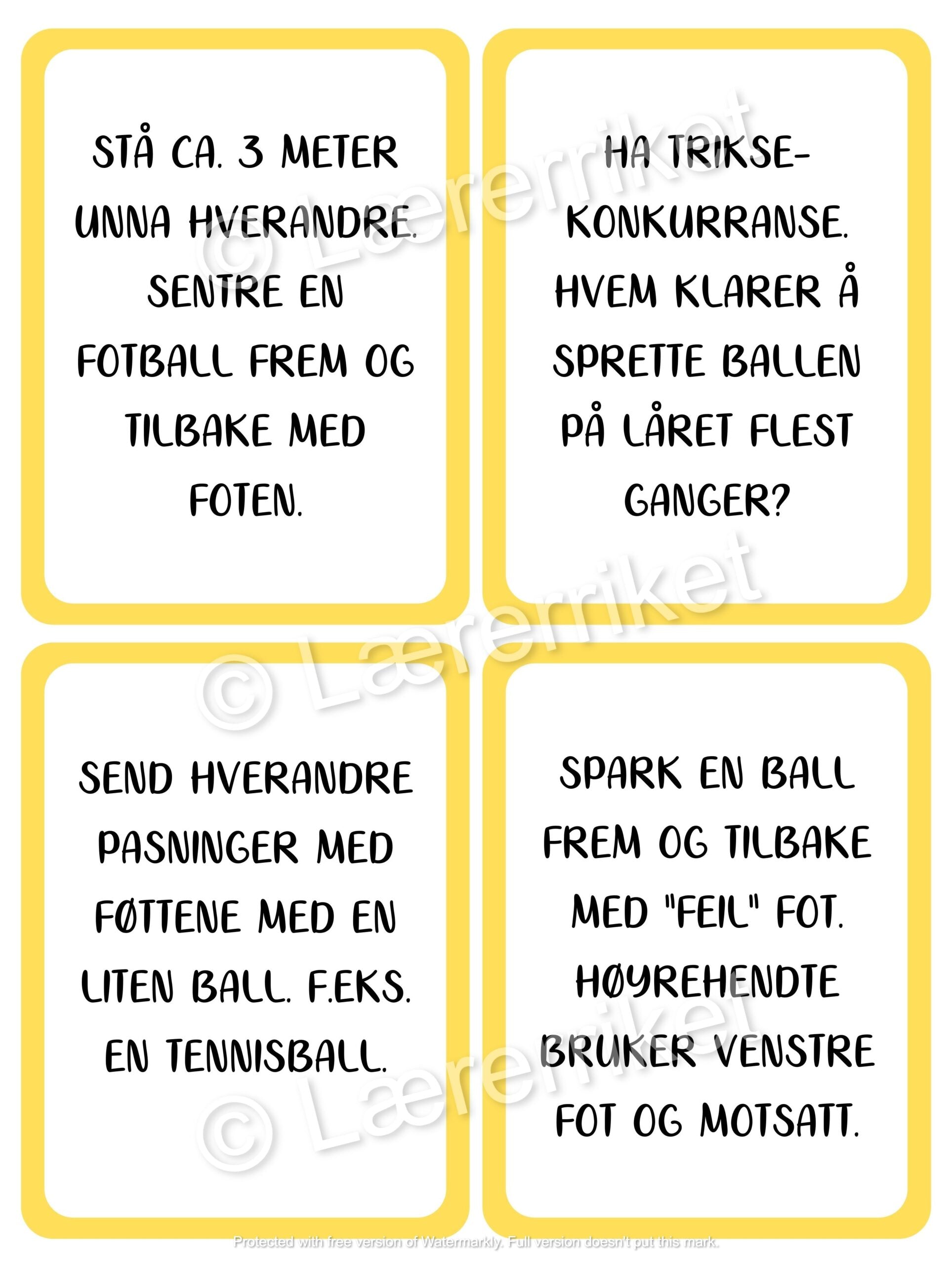 Ballaktiviteter - samarbeidsoppgaver