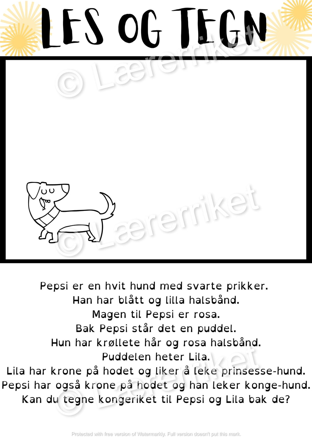 Les og tegn - Små bokstaver