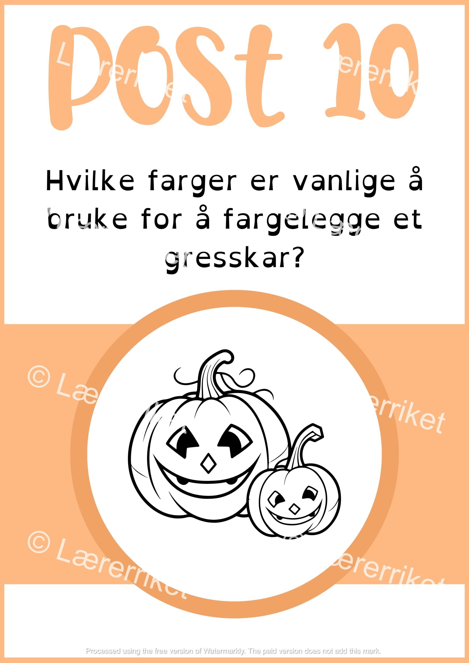 Halloween-rebus 1.-2. trinn