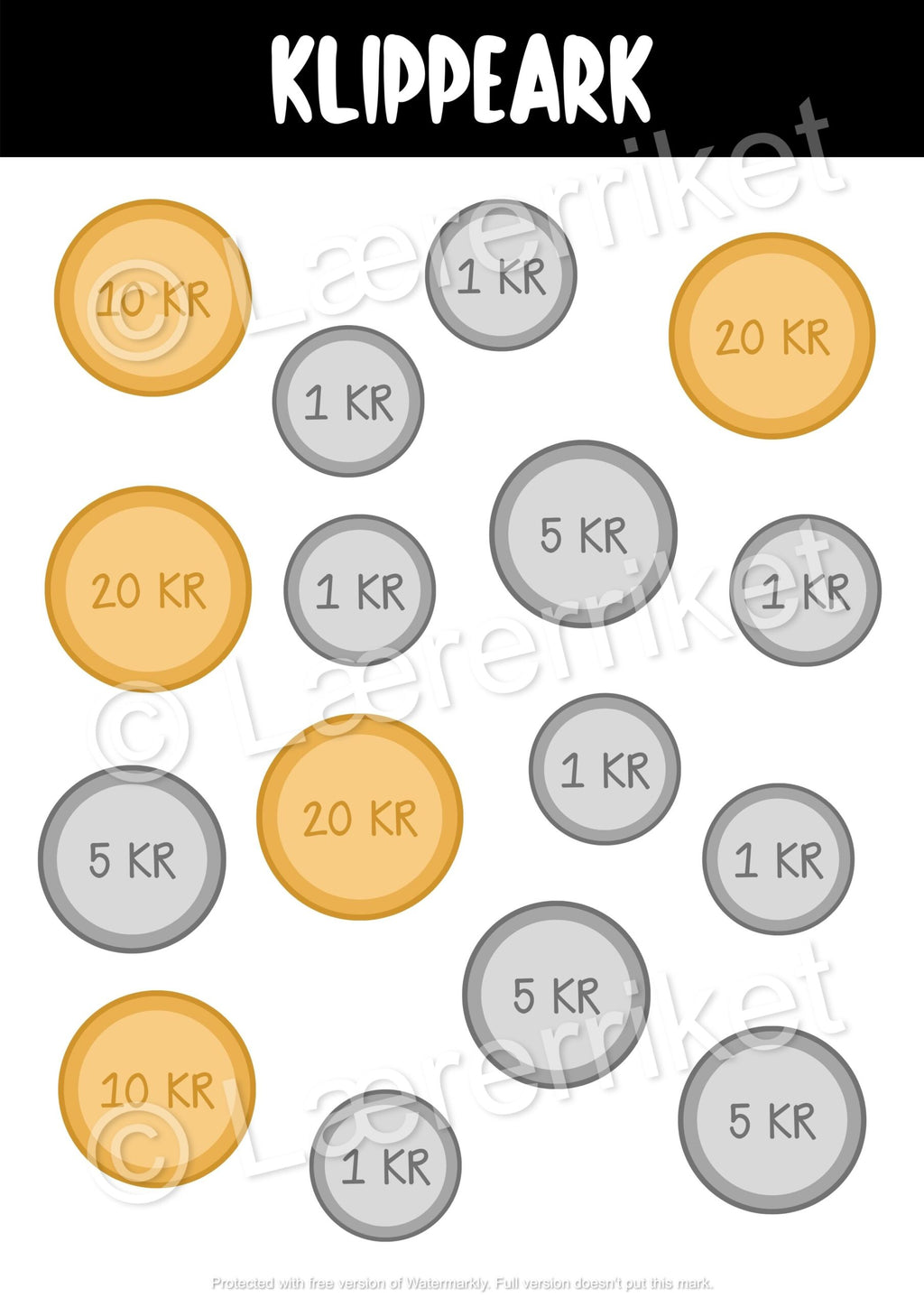 Sorter myntene