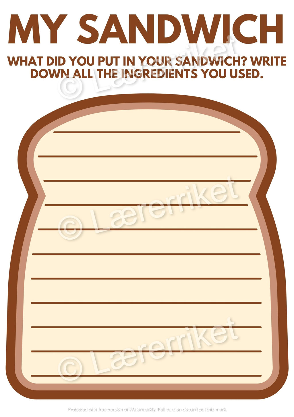 Build a sandwich