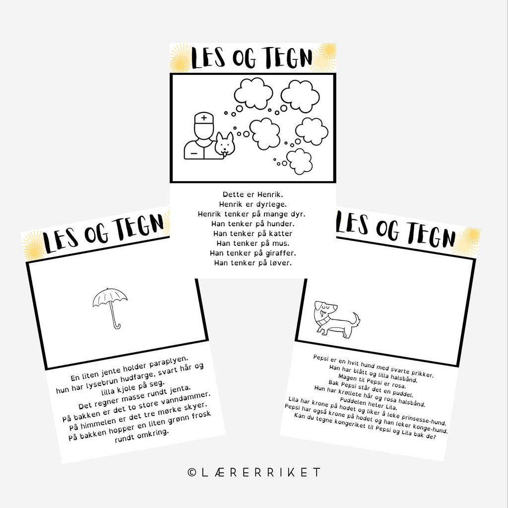 Les og tegn - Små bokstaver