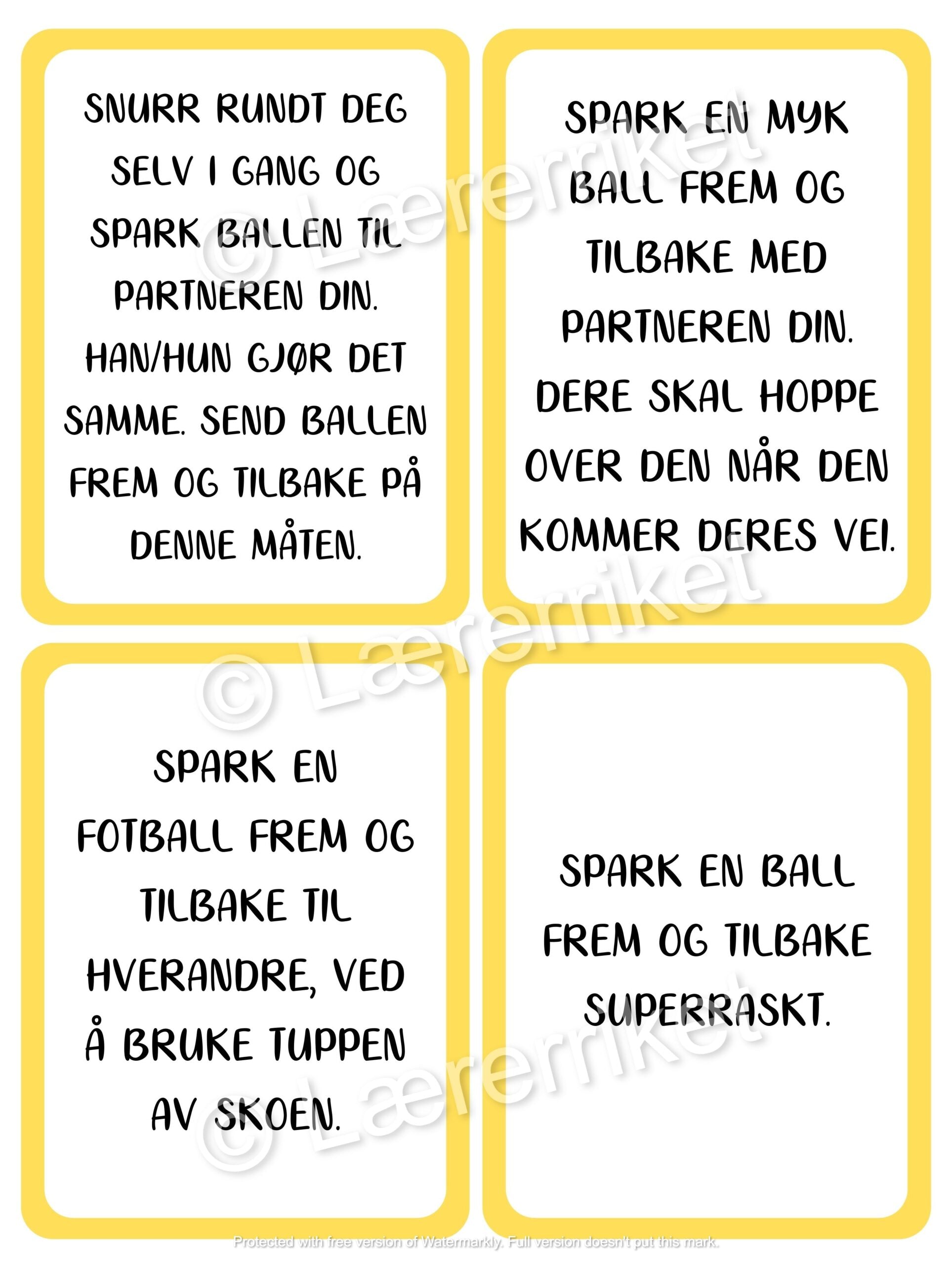 Ballaktiviteter - samarbeidsoppgaver