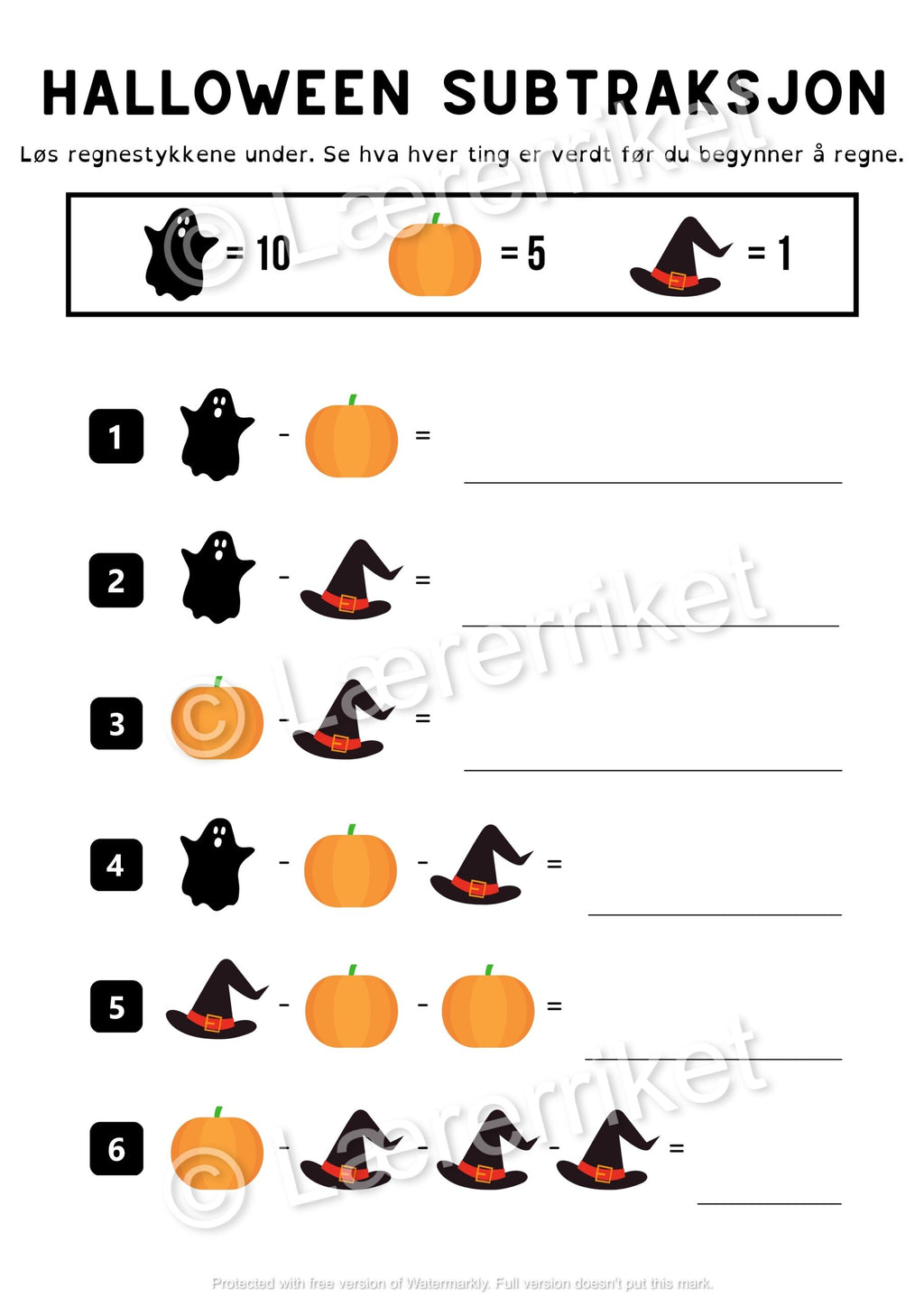 Halloween - oppgavehefte
