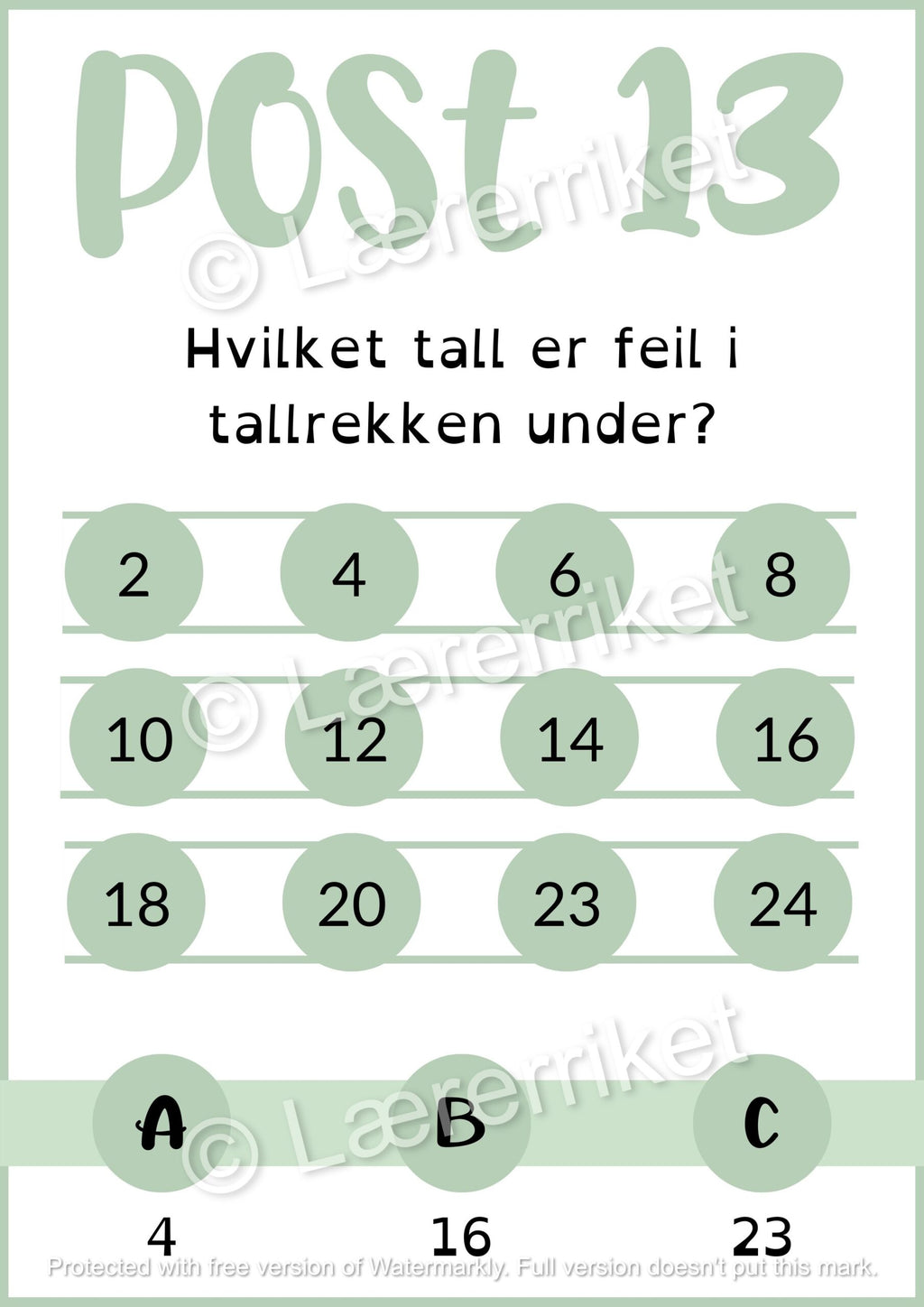 Sommer-rebus 1.-2. trinn