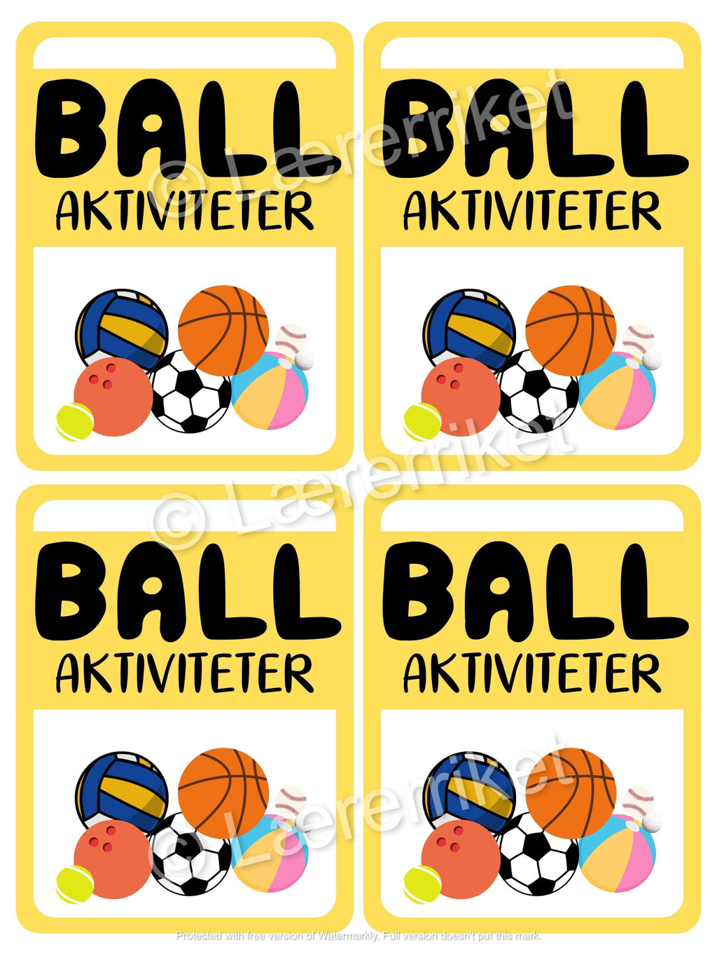 Ballaktiviteter - samarbeidsoppgaver