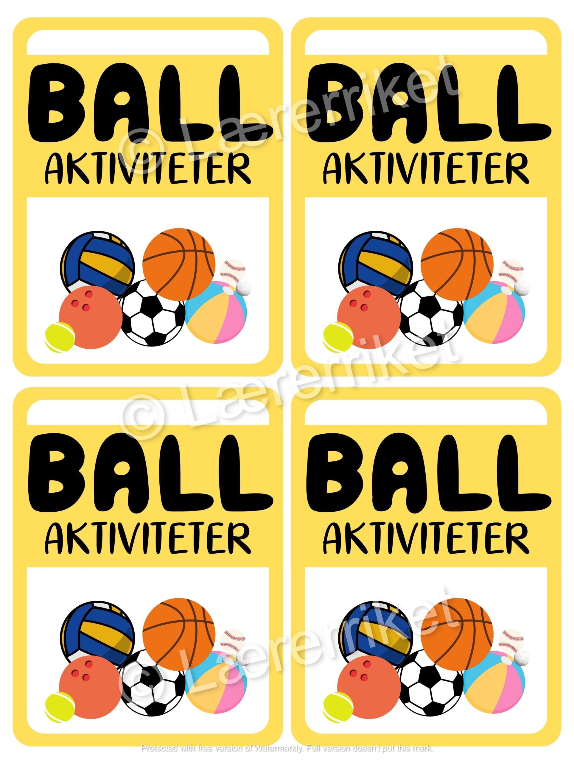 Ballaktiviteter - samarbeidsoppgaver
