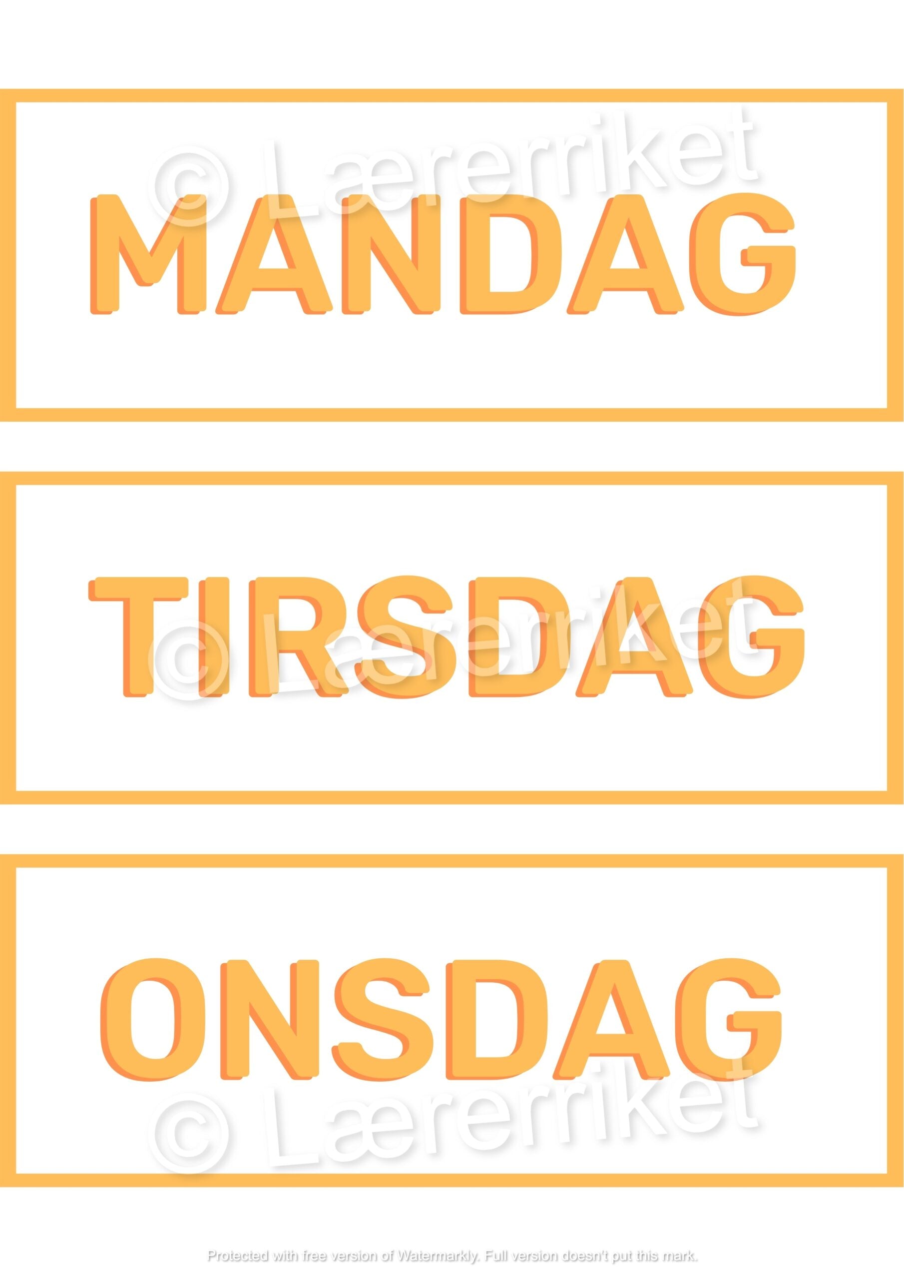 Vær, dag og dato