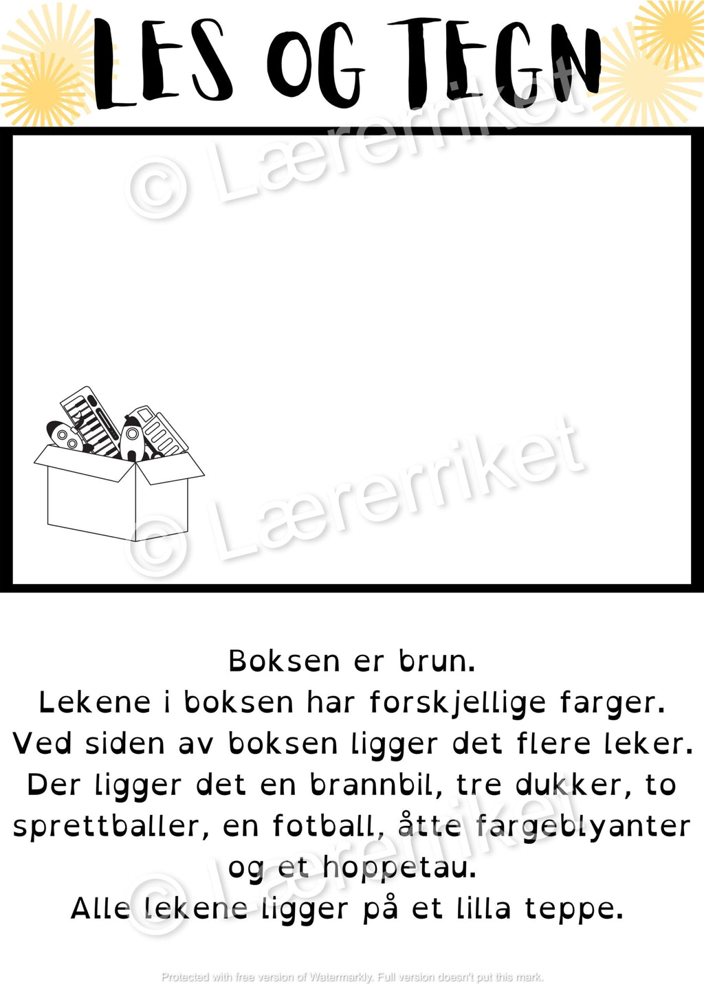 Les og tegn - Små bokstaver