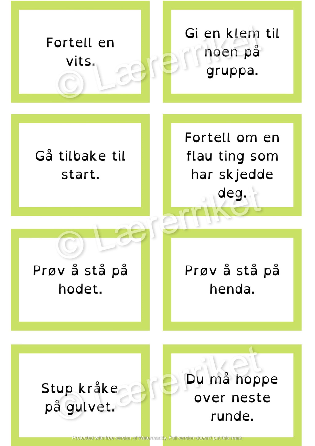 Meninger og fakta - spill