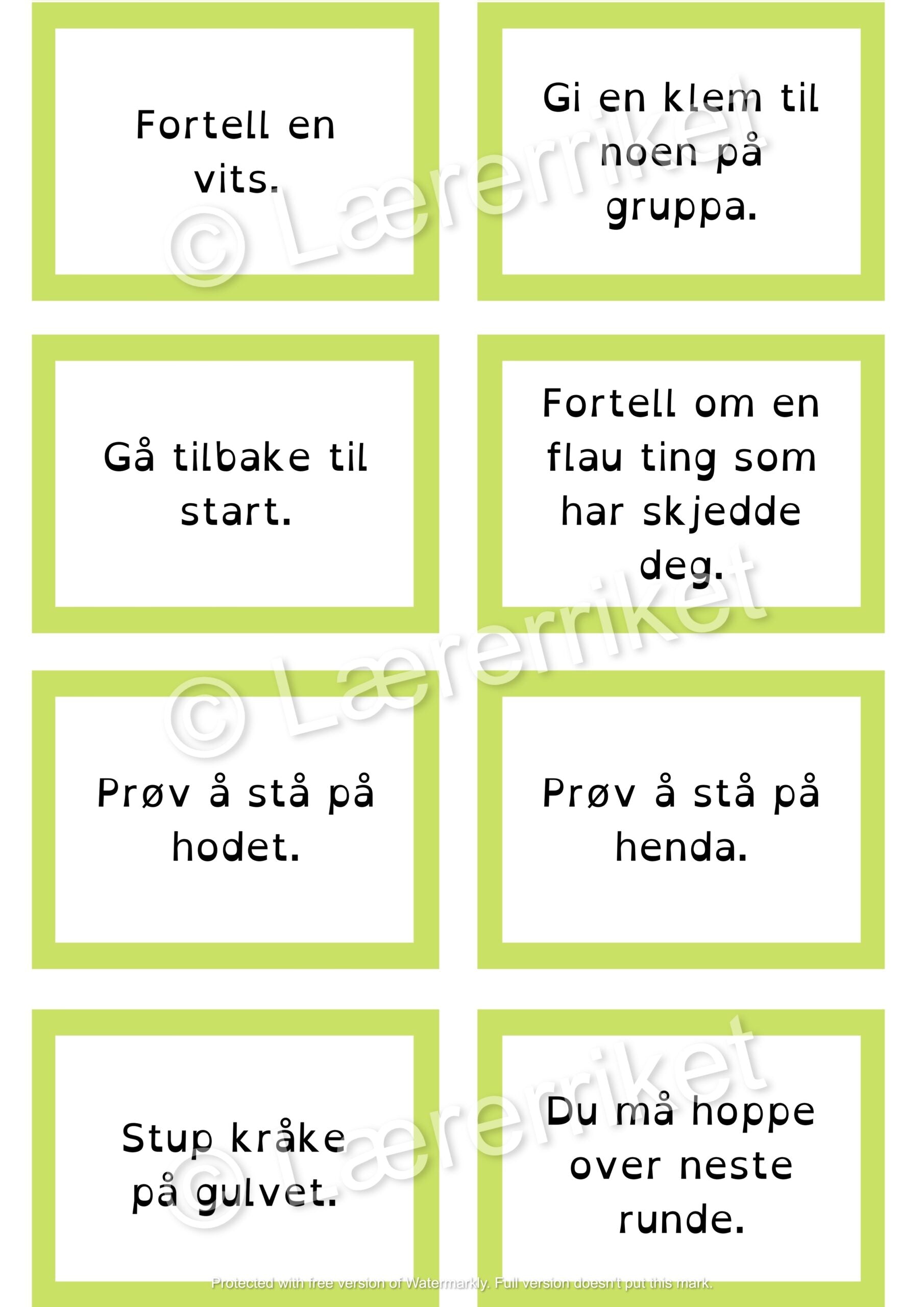 Meninger og fakta - spill