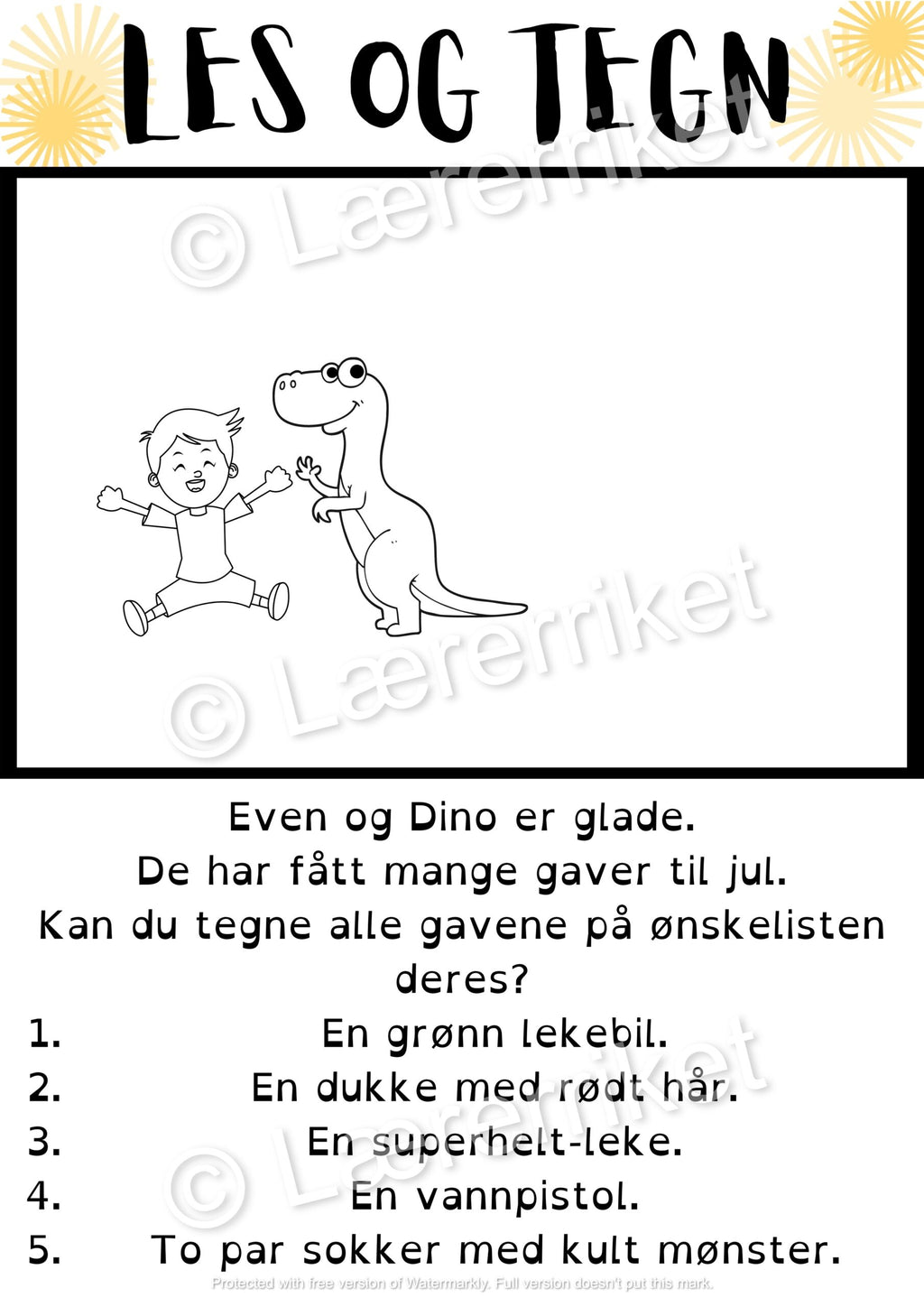 Les og tegn - Små bokstaver