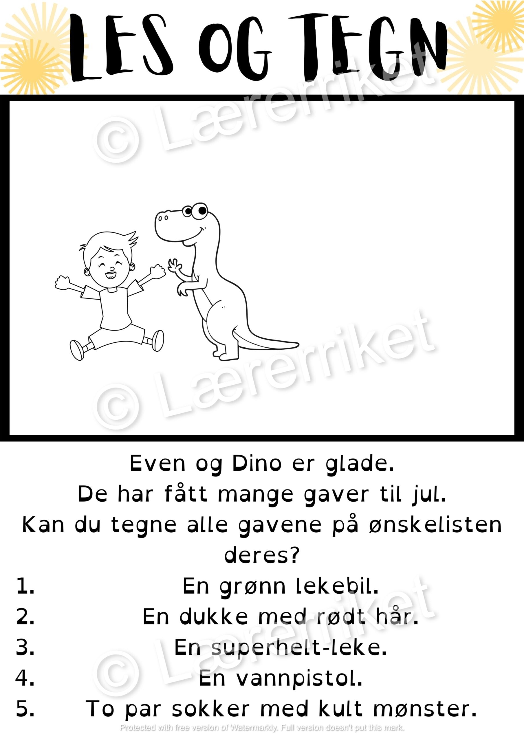 Les og tegn - Små bokstaver