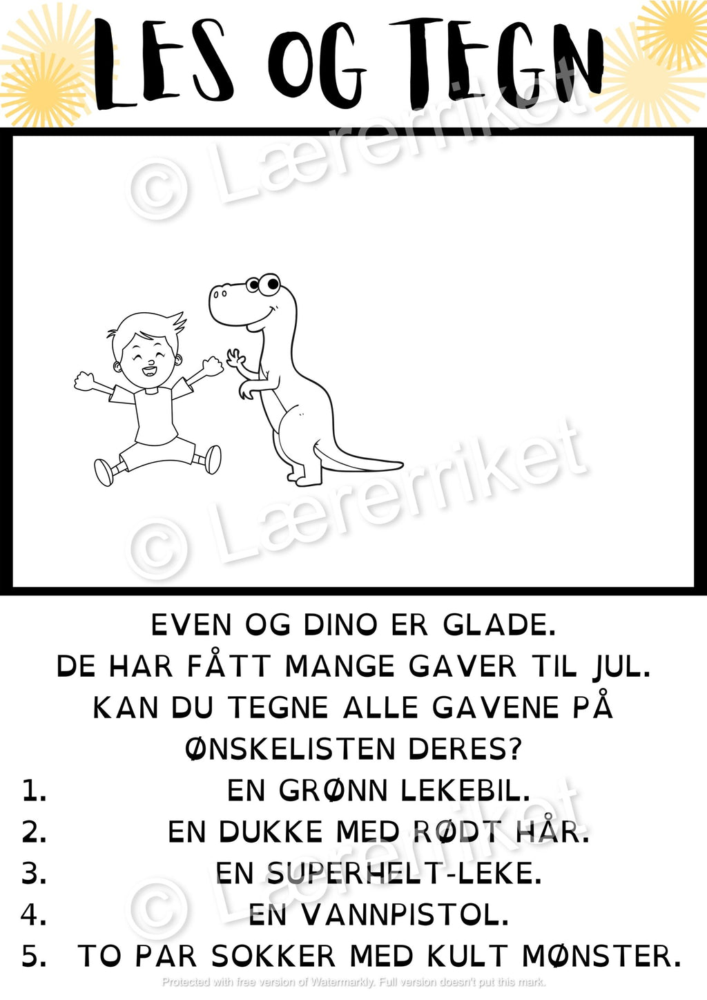 Les og tegn - Store bokstaver