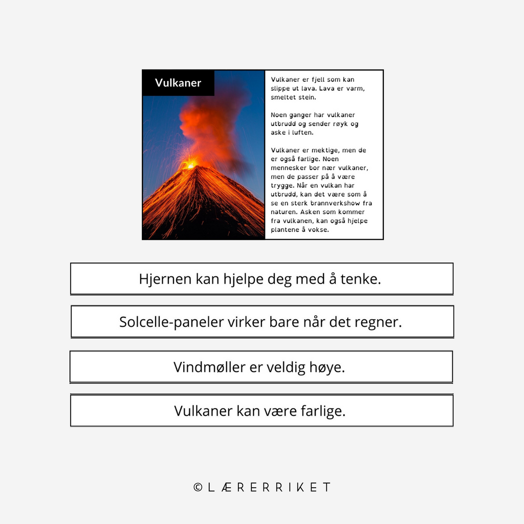 Fleip eller fakta - Test elevenes leseforståelse og faktakunnskaper