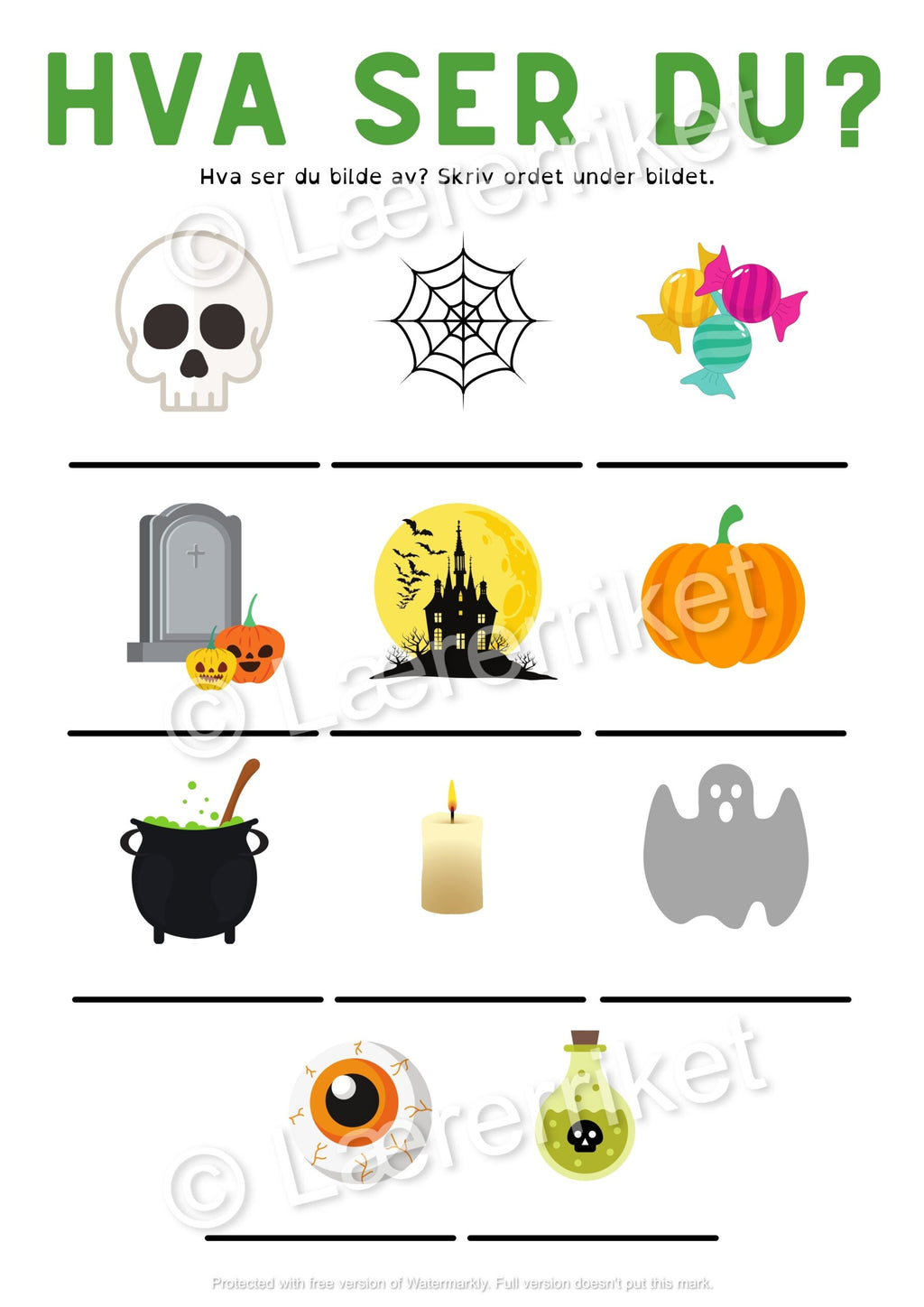 Halloween - oppgavehefte