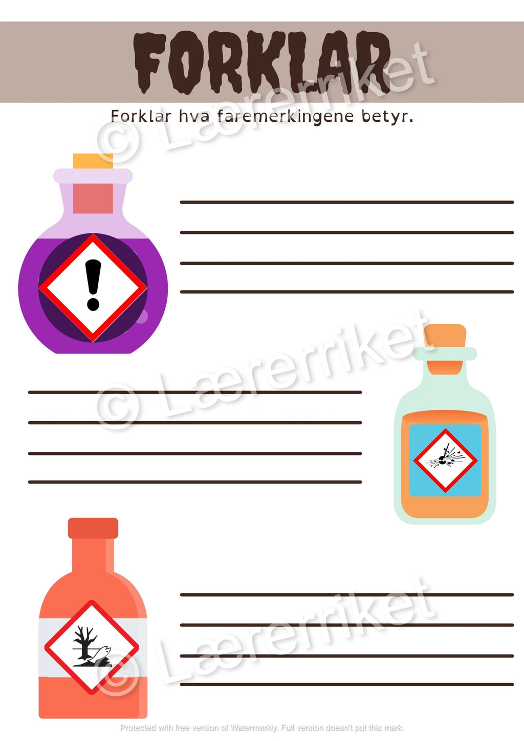 Faremerking - hekse-tema