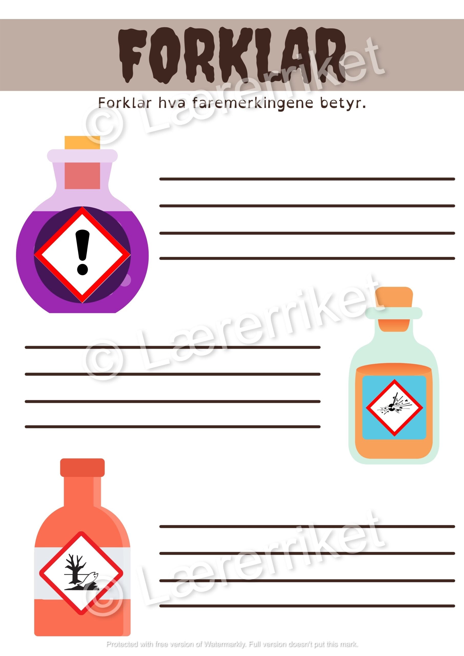 Faremerking - hekse-tema