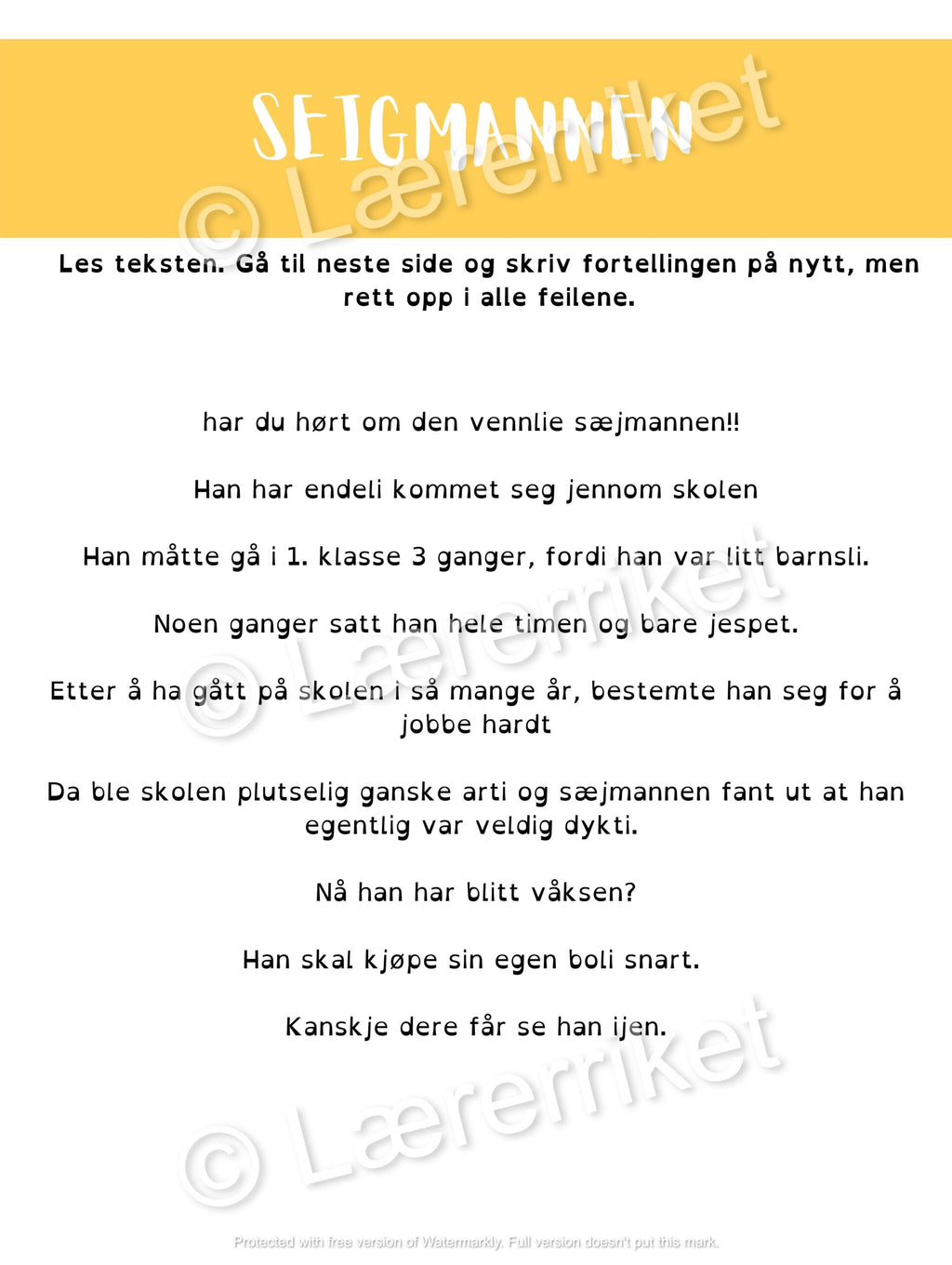 Rett tekstene