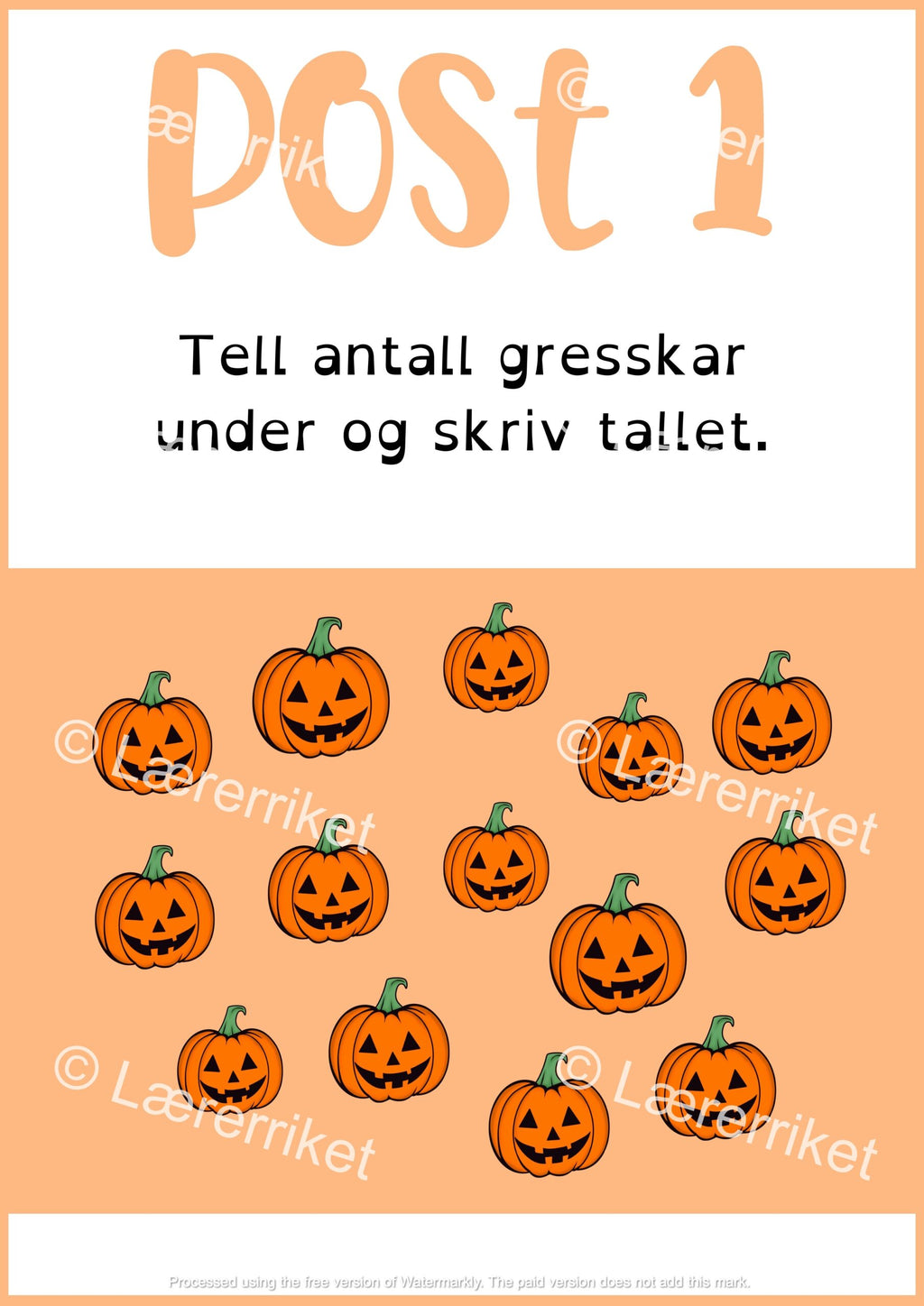 Halloween-rebus 1.-2. trinn