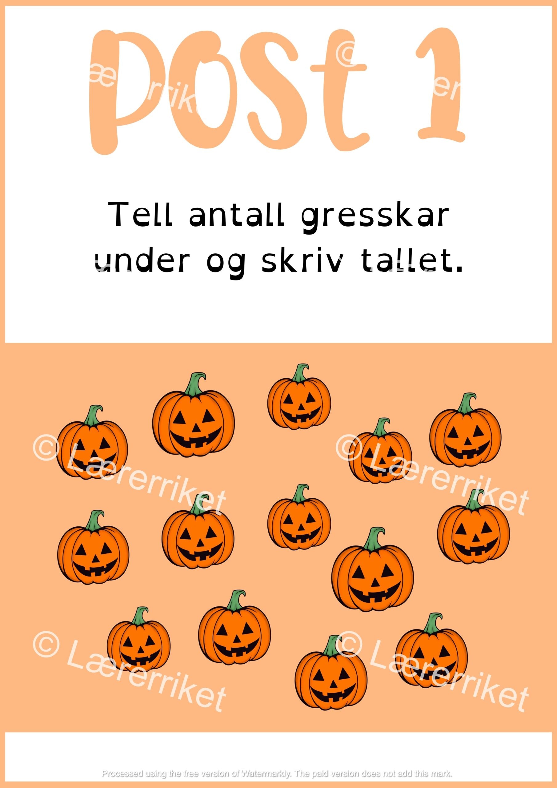 Halloween-rebus 1.-2. trinn
