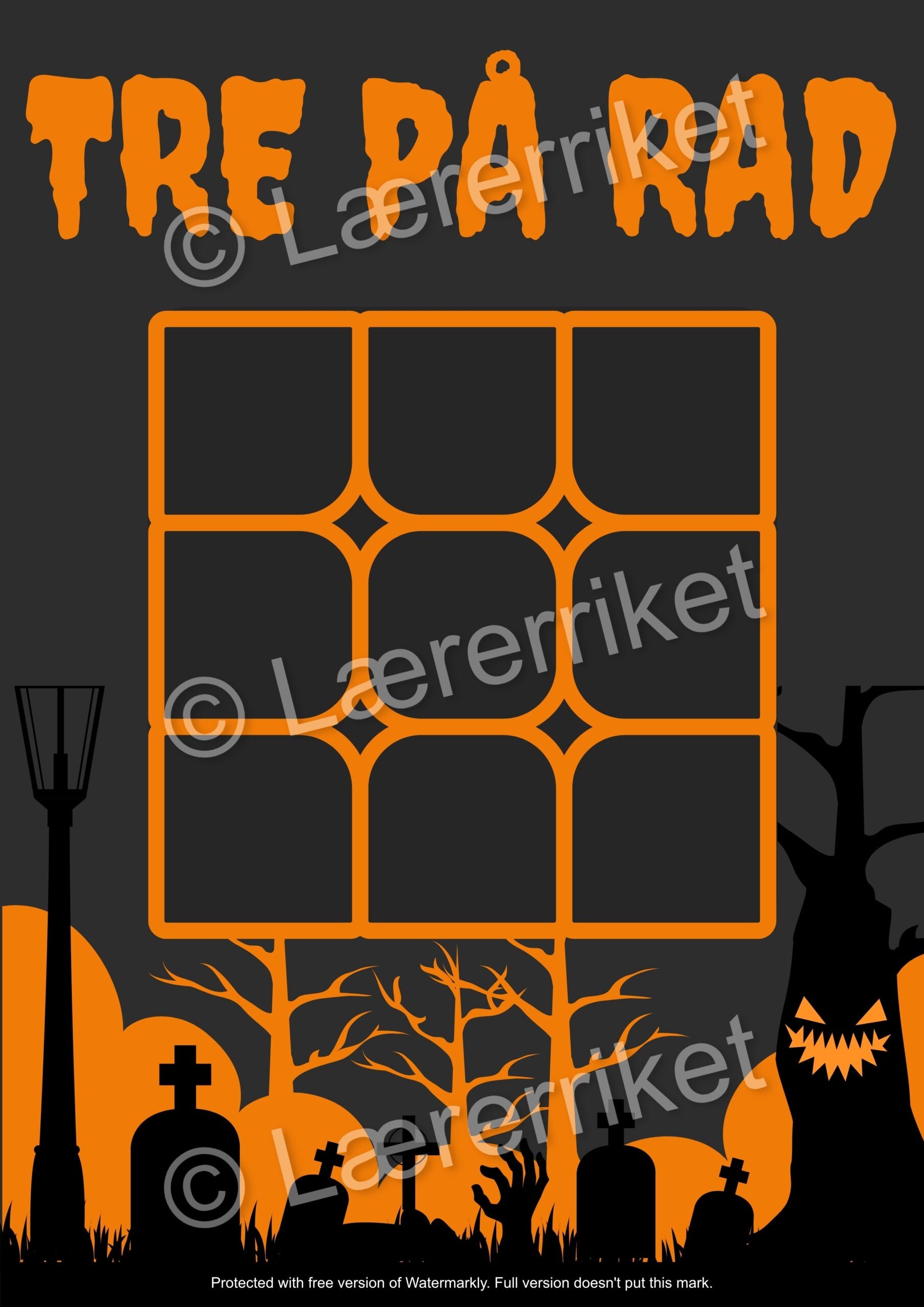 Tre på rad - halloween