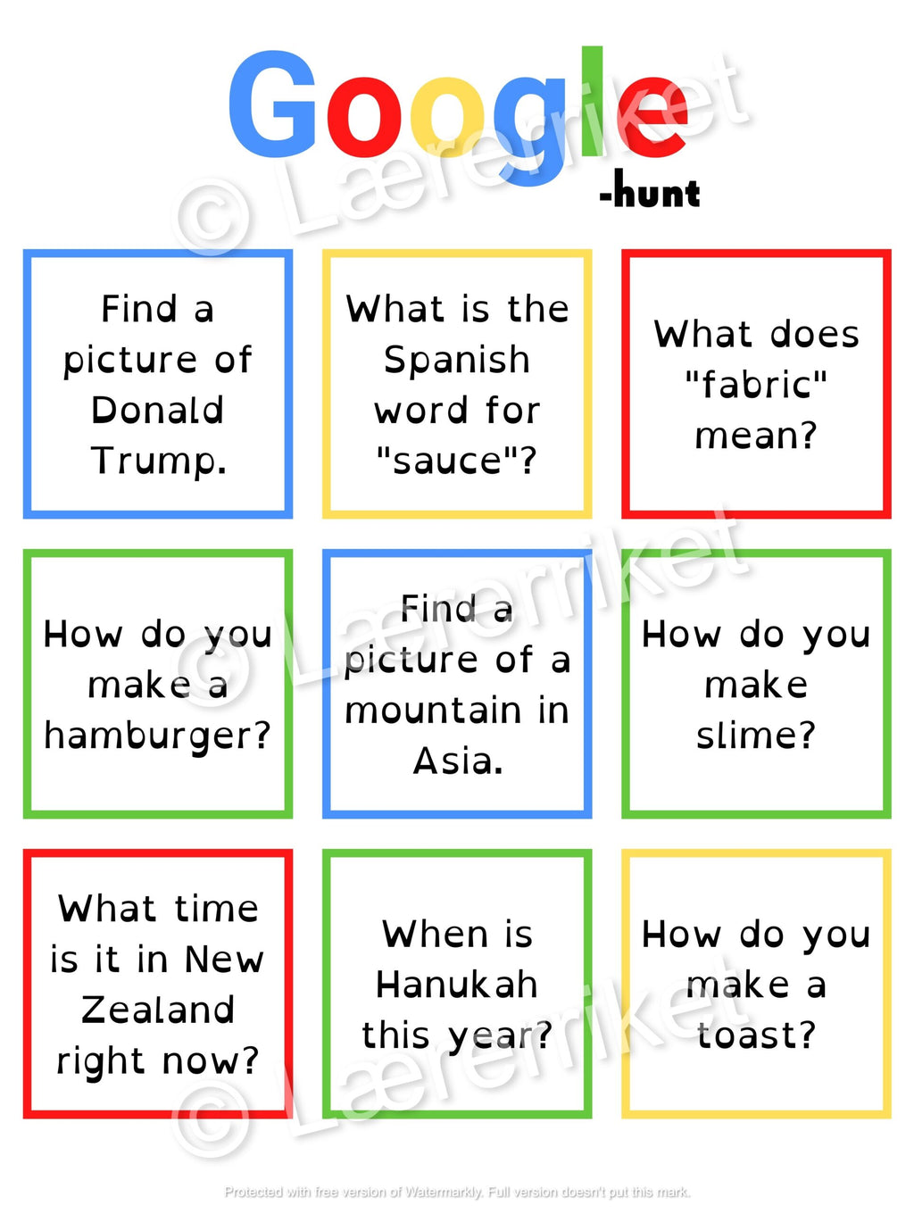 Google hunt