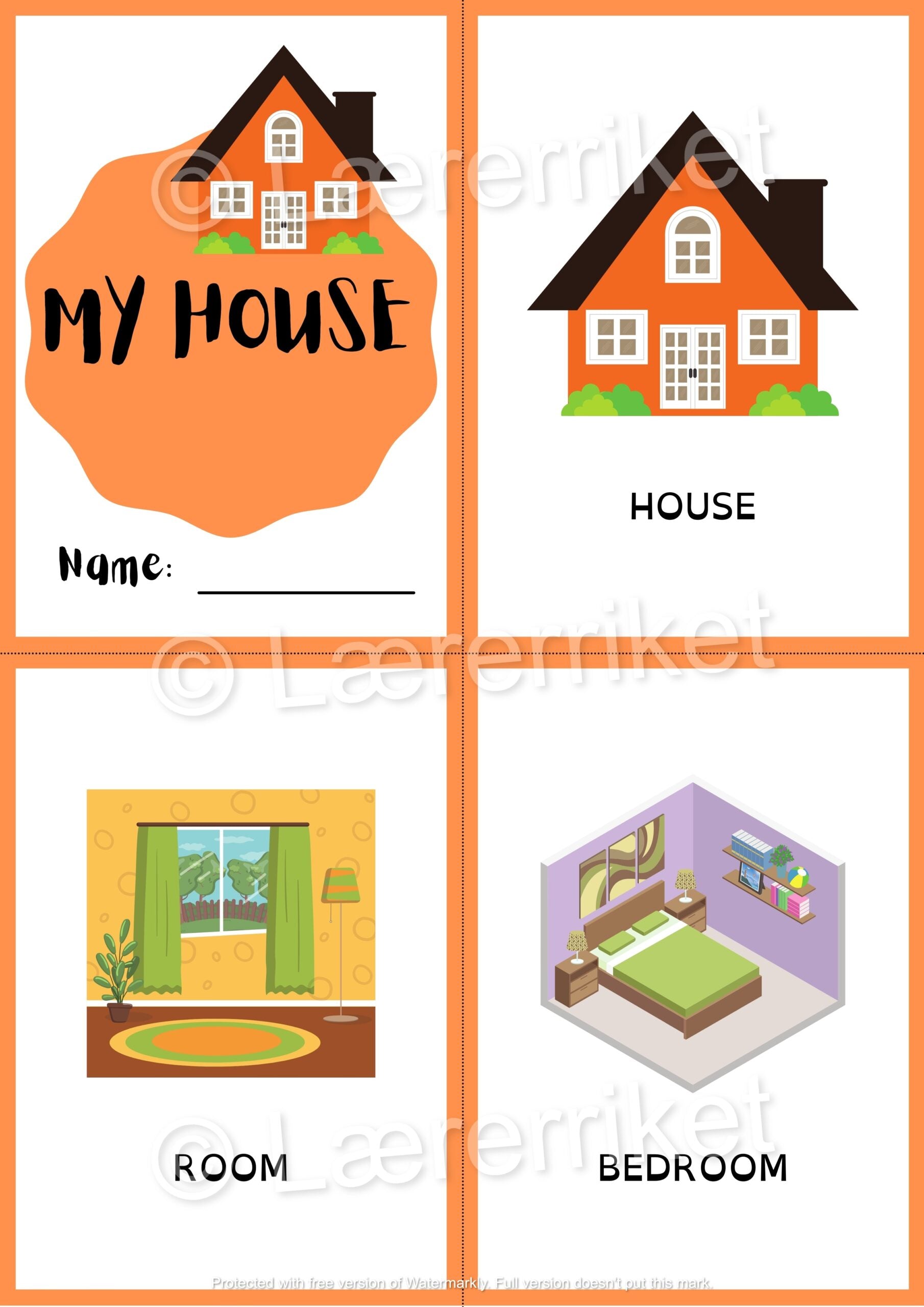 Ordbok engelsk - My house