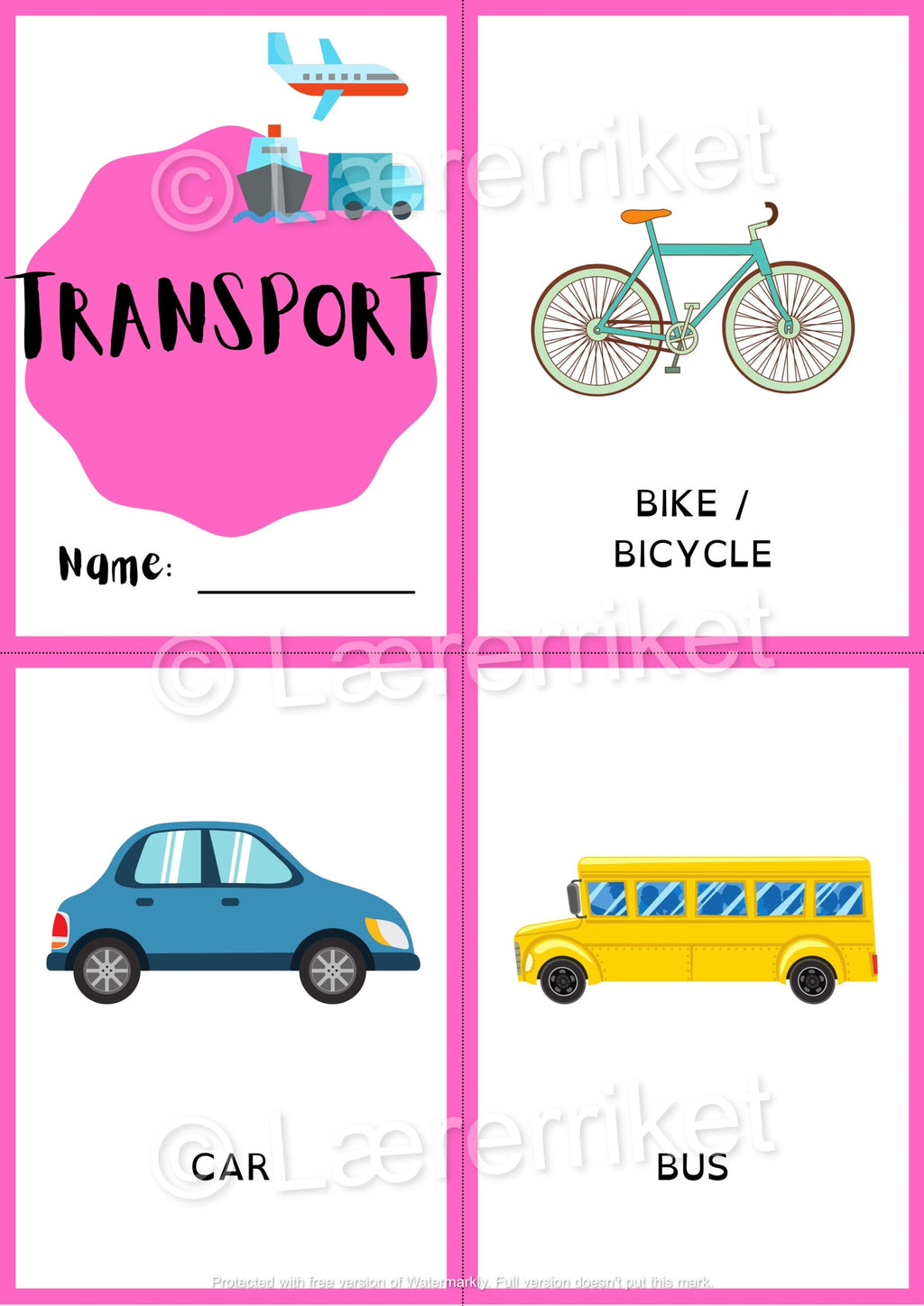 Ordbok engelsk - Transport