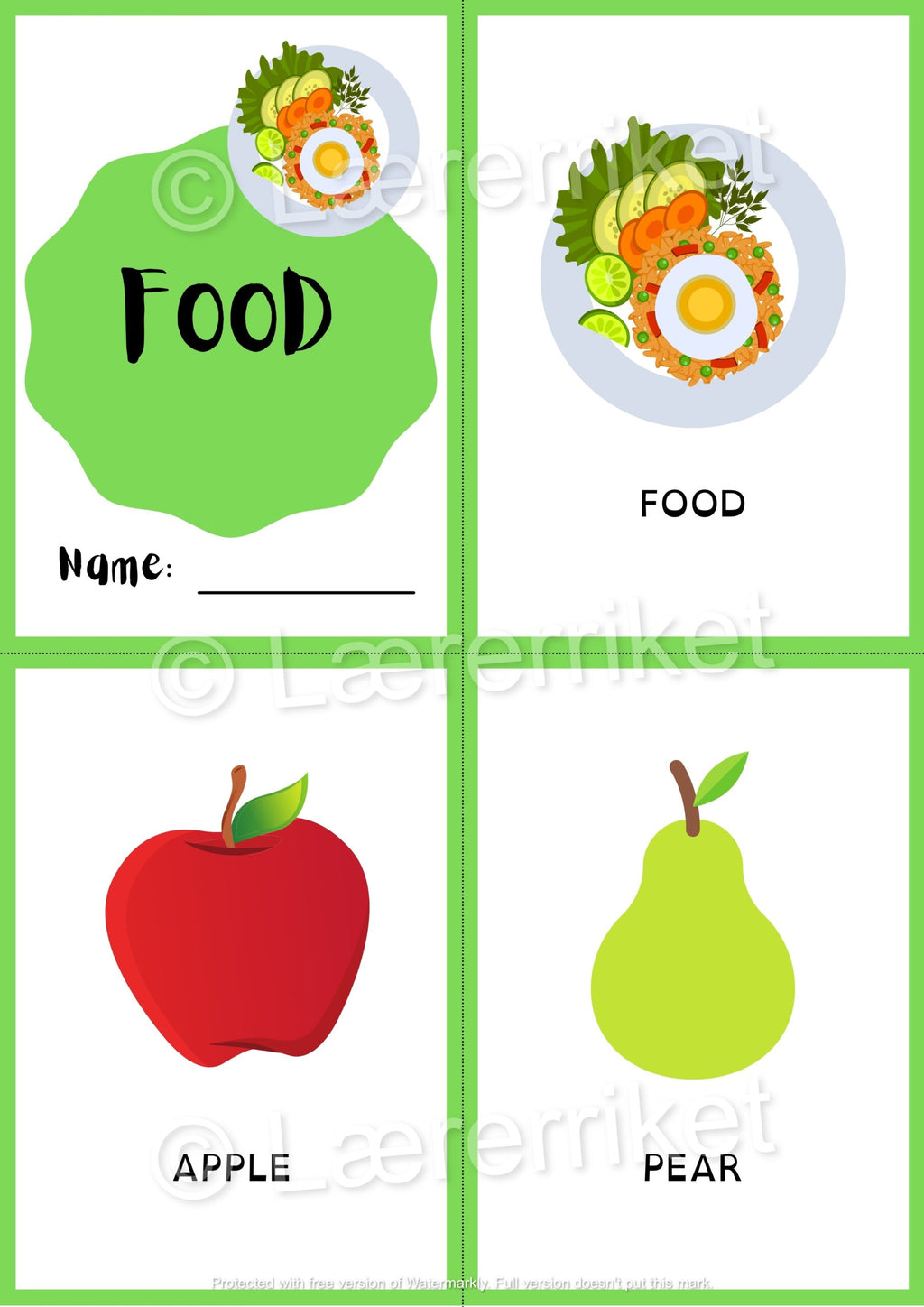Ordbok engelsk - Food