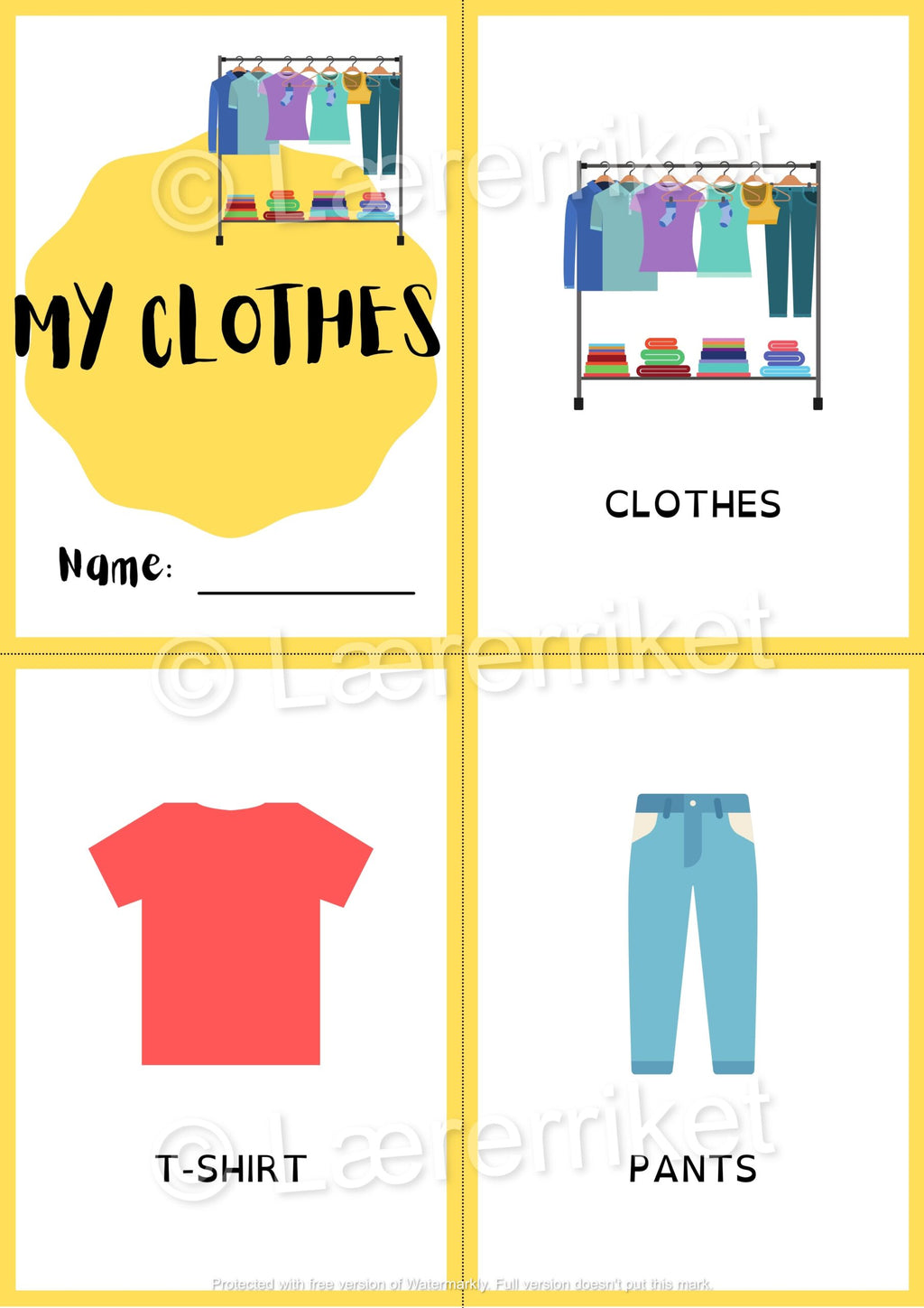 Ordbok engelsk - My Clothes