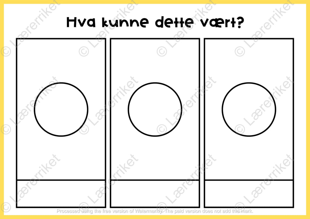 Hva kunne dette vært?