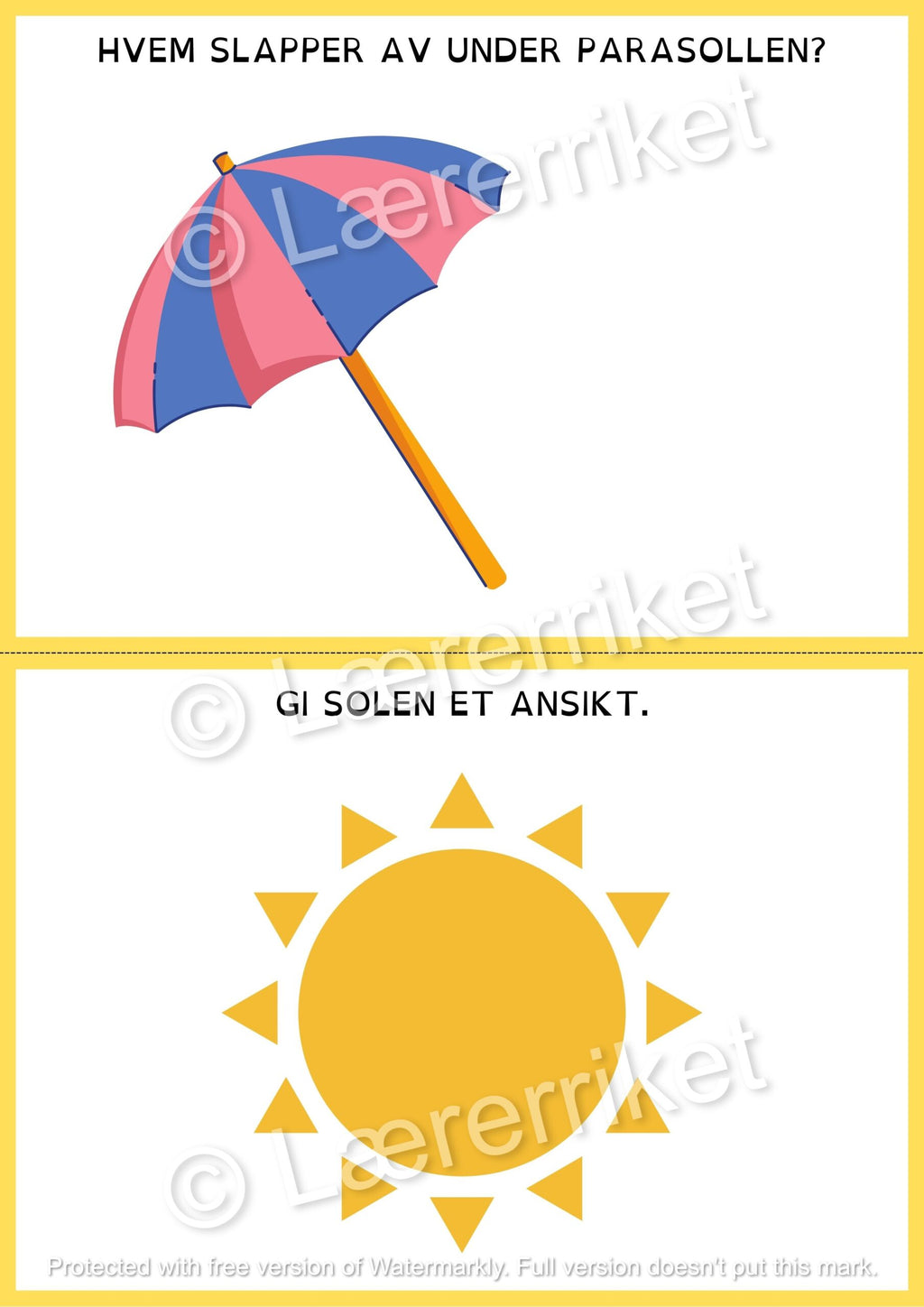 Plastelinamatter - sommer
