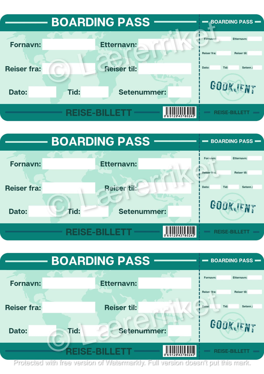 Rekvisitter - reise