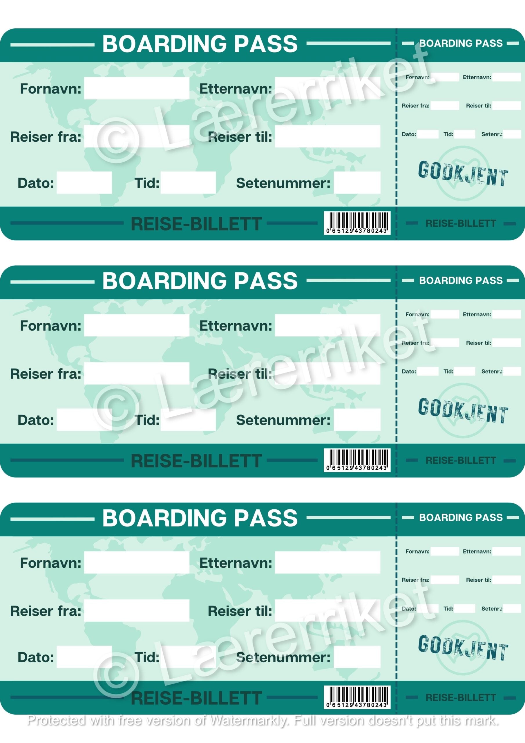 Rekvisitter - reise