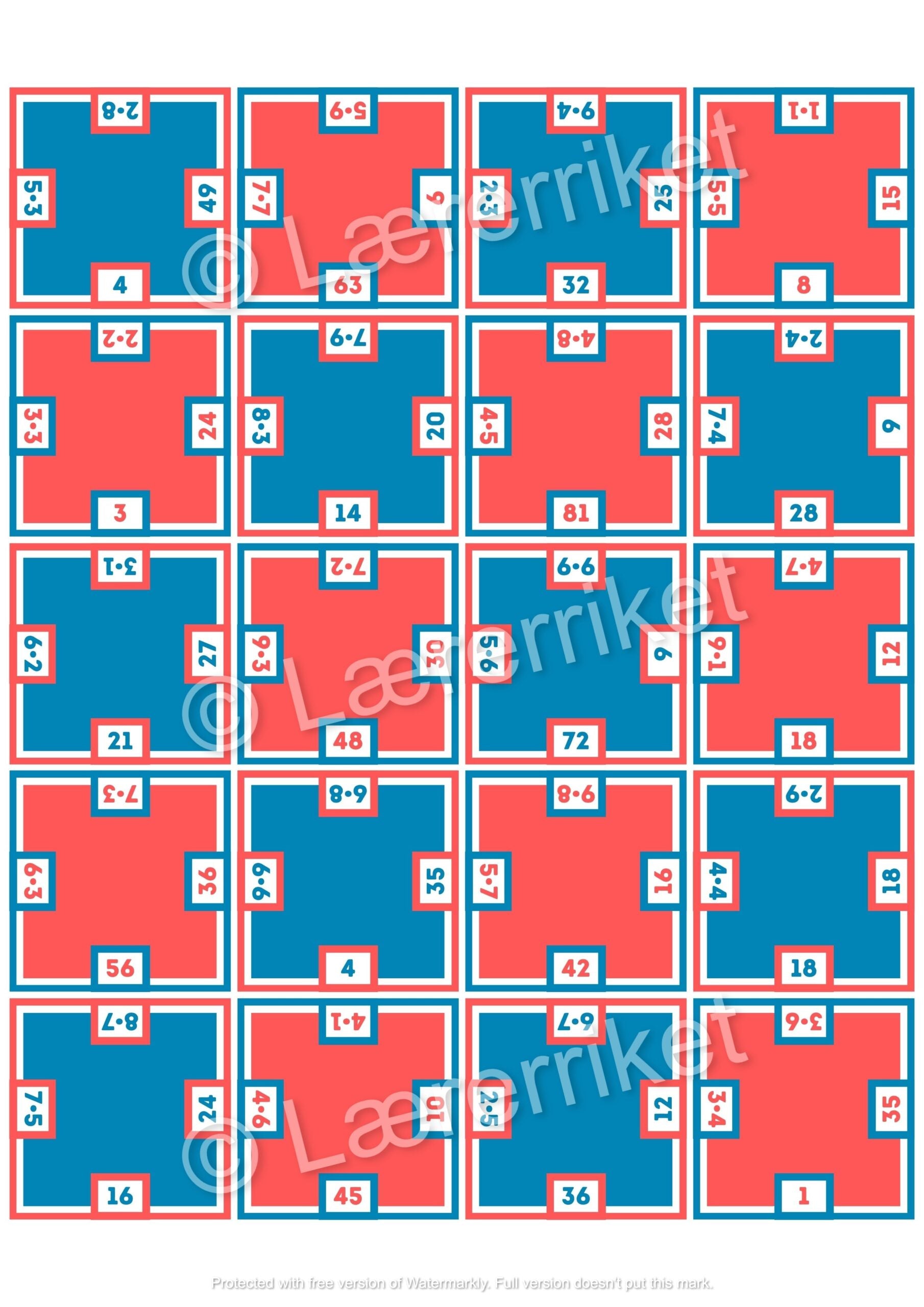 17. mai multiplikasjon - puslespill