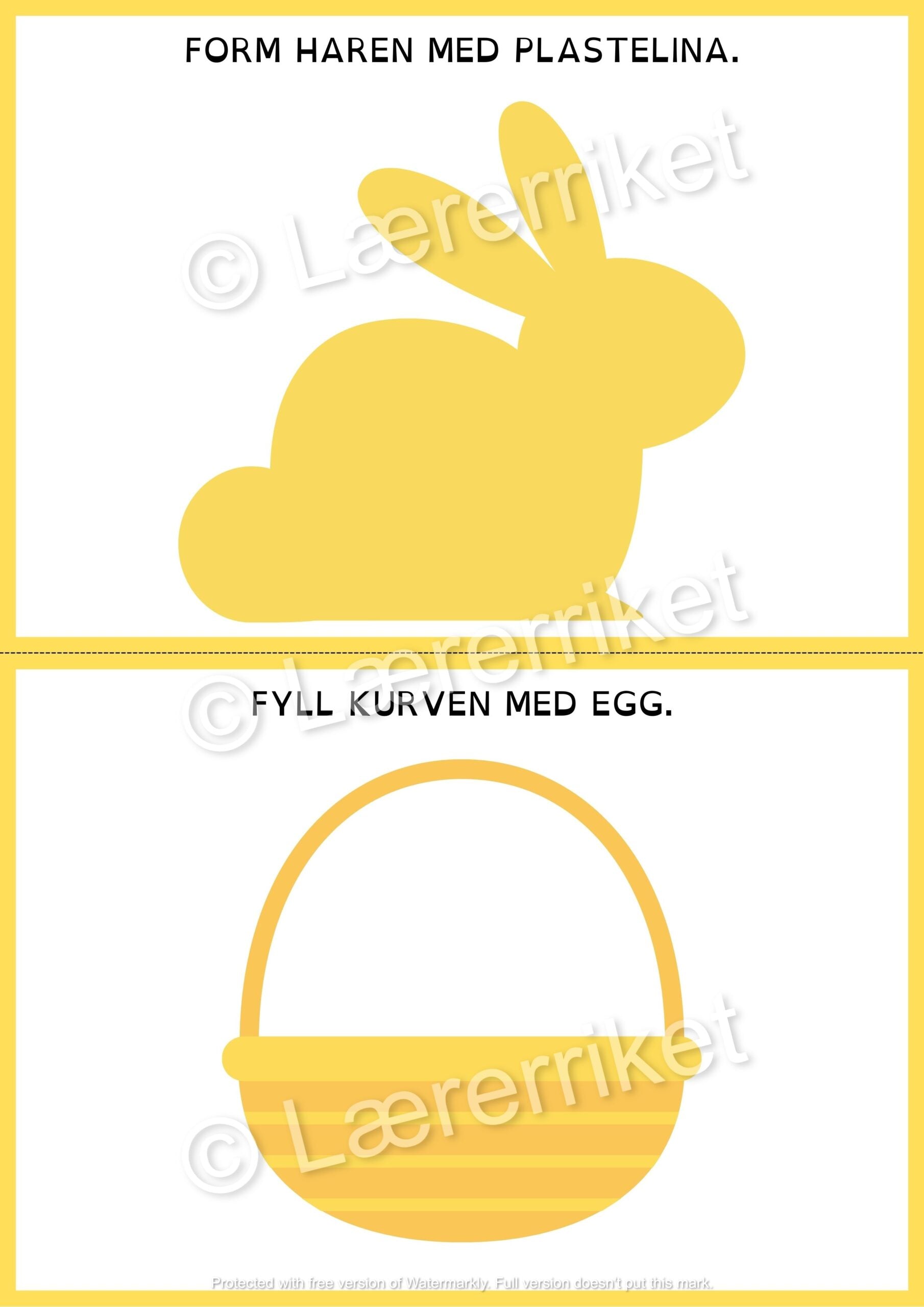 Plastelinamatter - påske